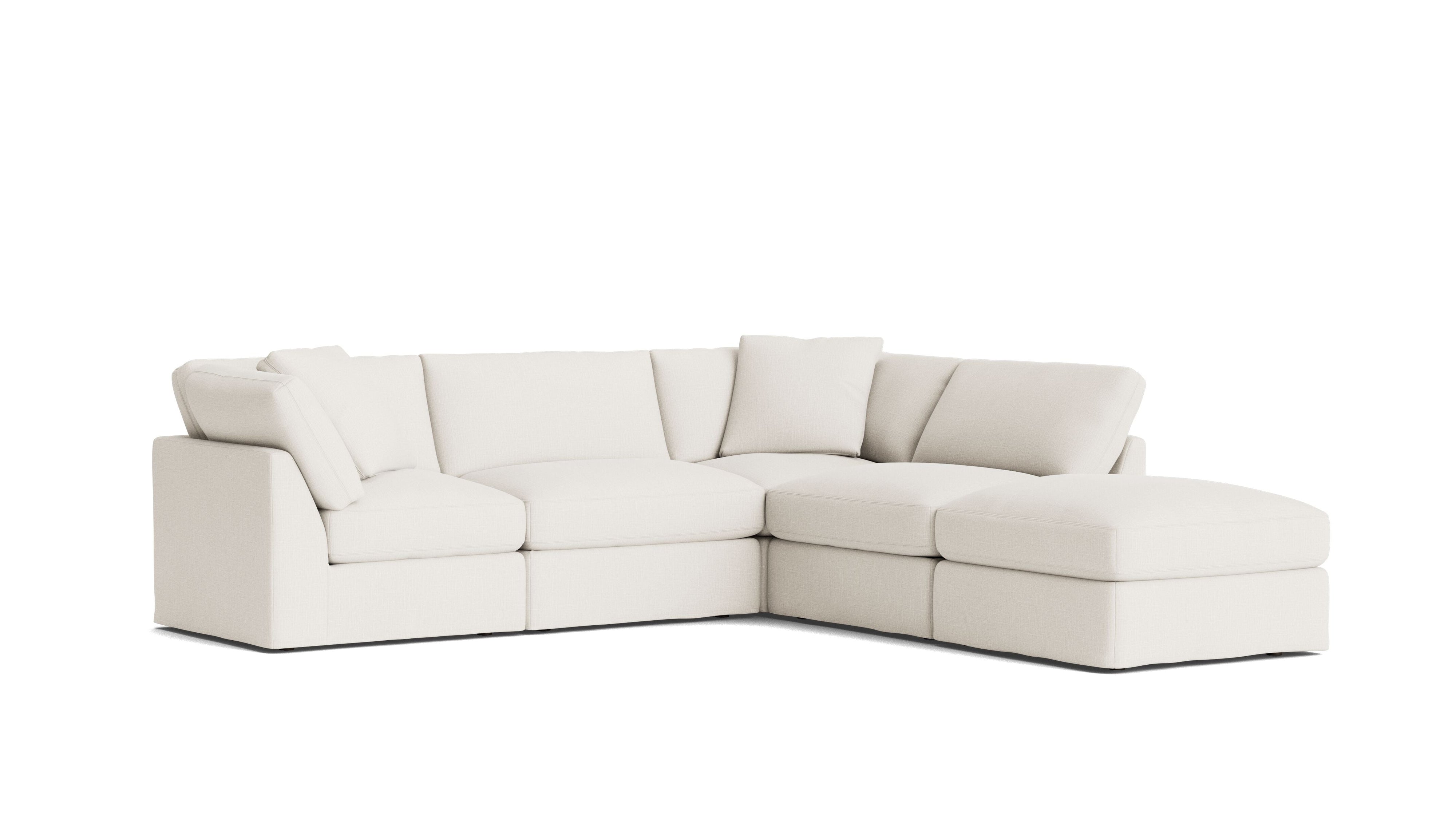 Get Together™ 5-Piece Modular Sectional, Standard, Cream Linen