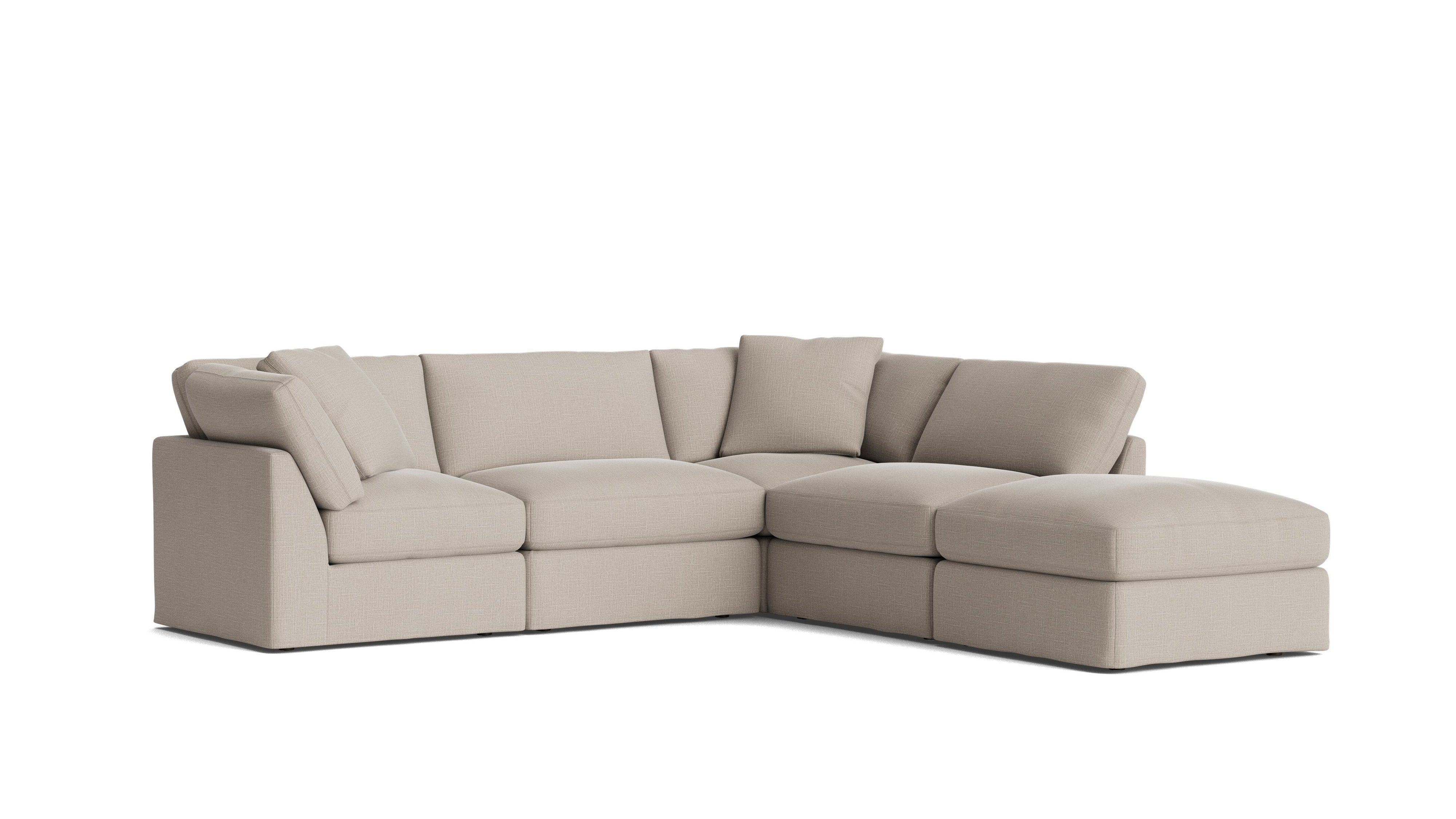 Get Together™ 5 - Piece Modular Sectional, Standard, Light Pebble - Sundays CompanySEC-YJ-039-029
