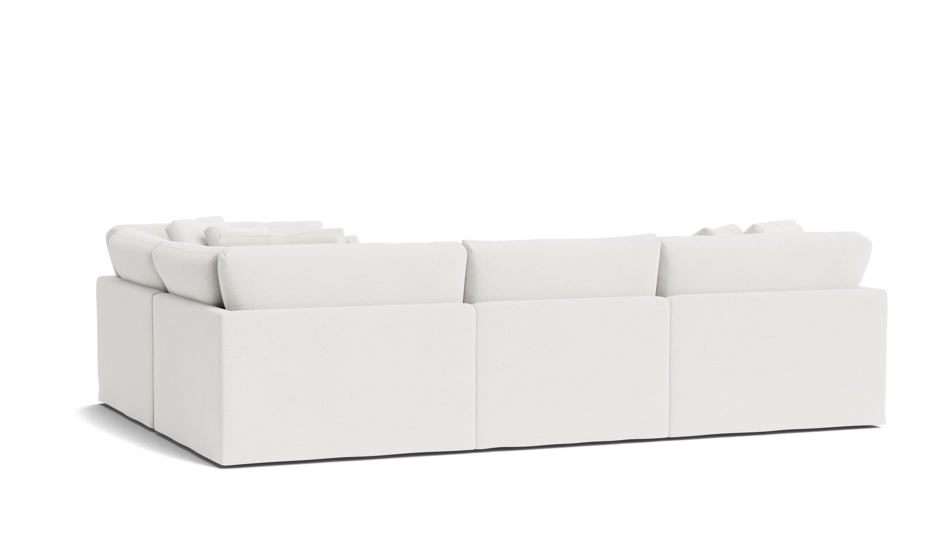 Get Together™ 4 - Piece Modular Sectional Closed, Large, Sea Salt - Sundays CompanySEC-YJ-040-002
