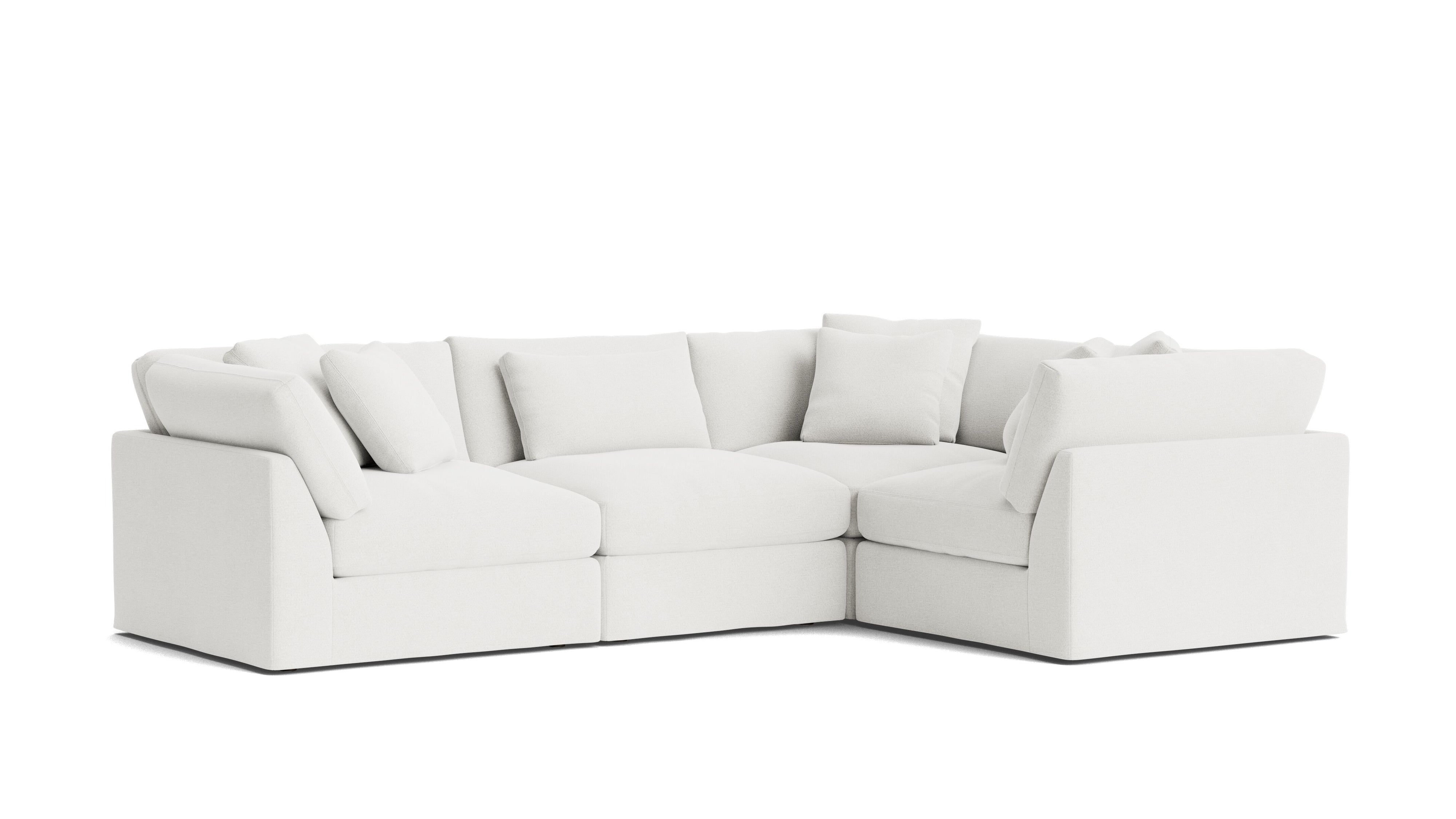 Get Together™ 4 - Piece Modular Sectional Closed, Large, Sea Salt - Sundays CompanySEC-YJ-040-002