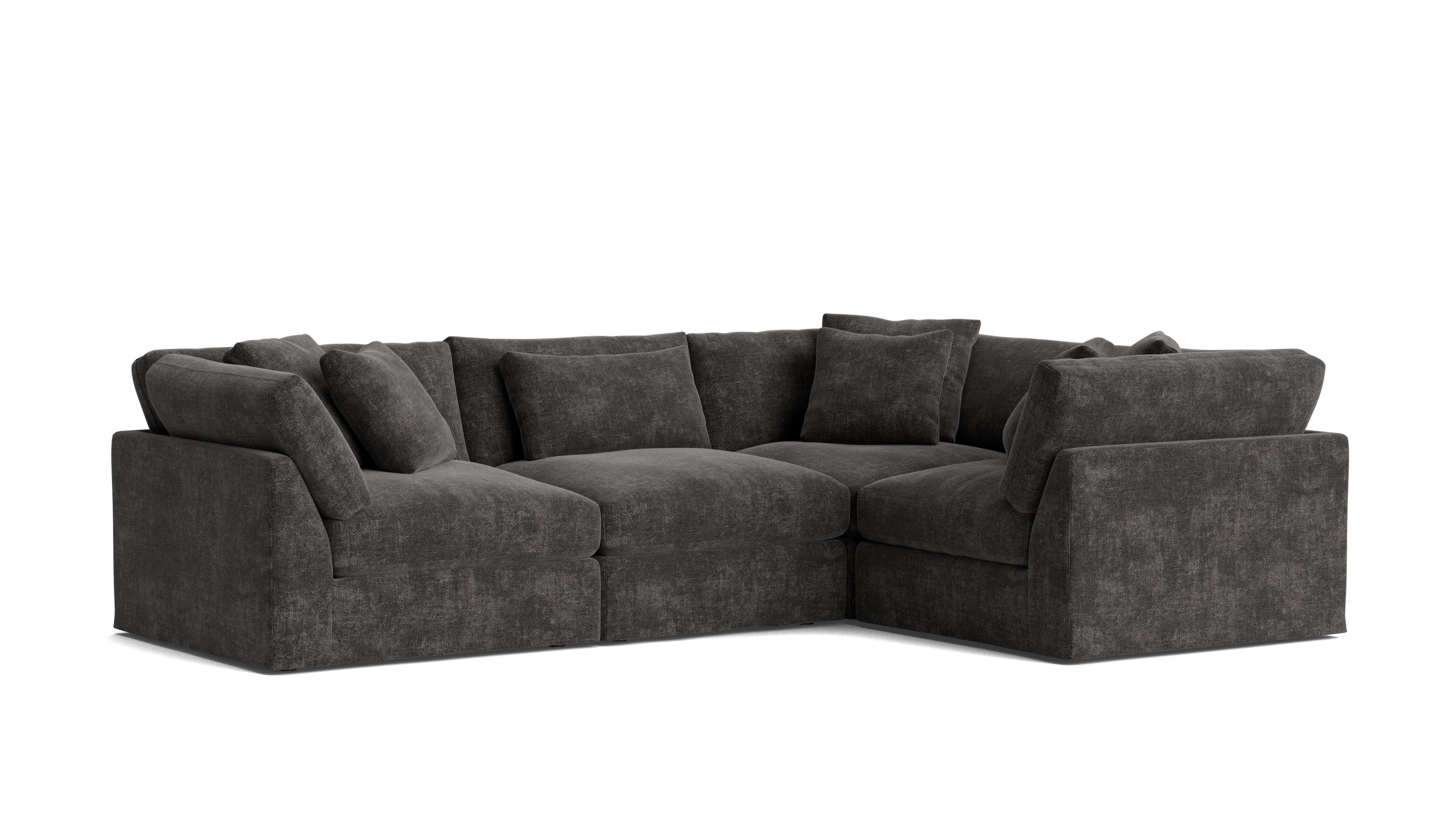 Get Together™ 4 - Piece Modular Sectional Closed, Large, Truffle - Sundays CompanySEC-YJ-040-003