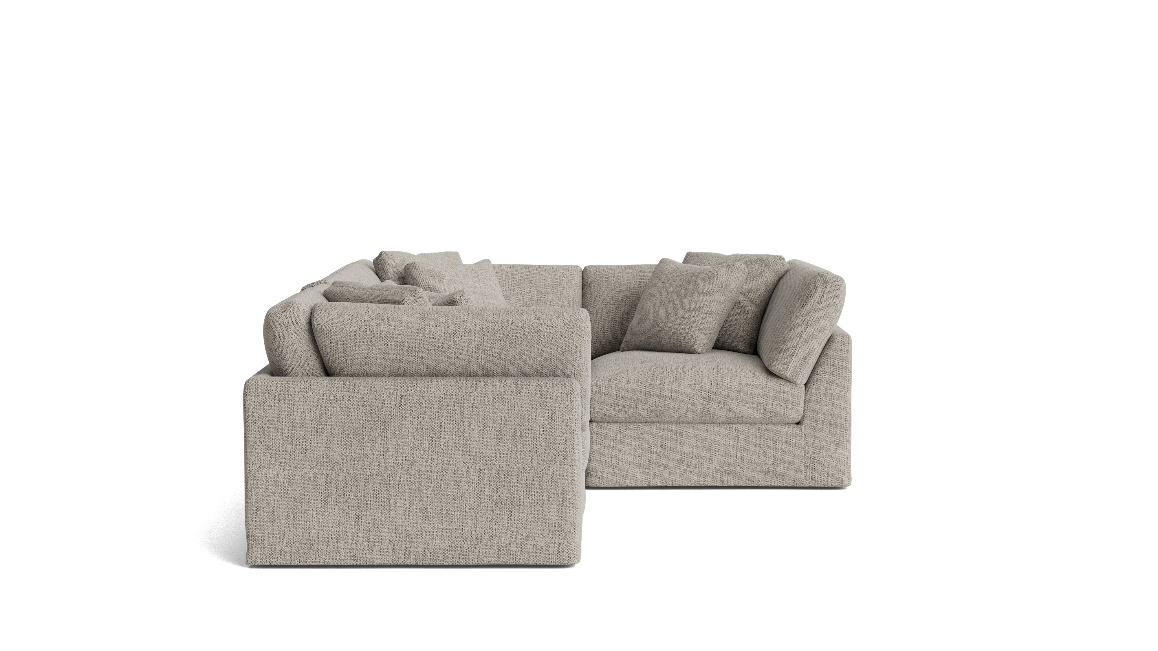 Get Together™ 4 - Piece Modular Sectional Closed, Large, Oatmeal - Sundays CompanySEC-YJ-040-007