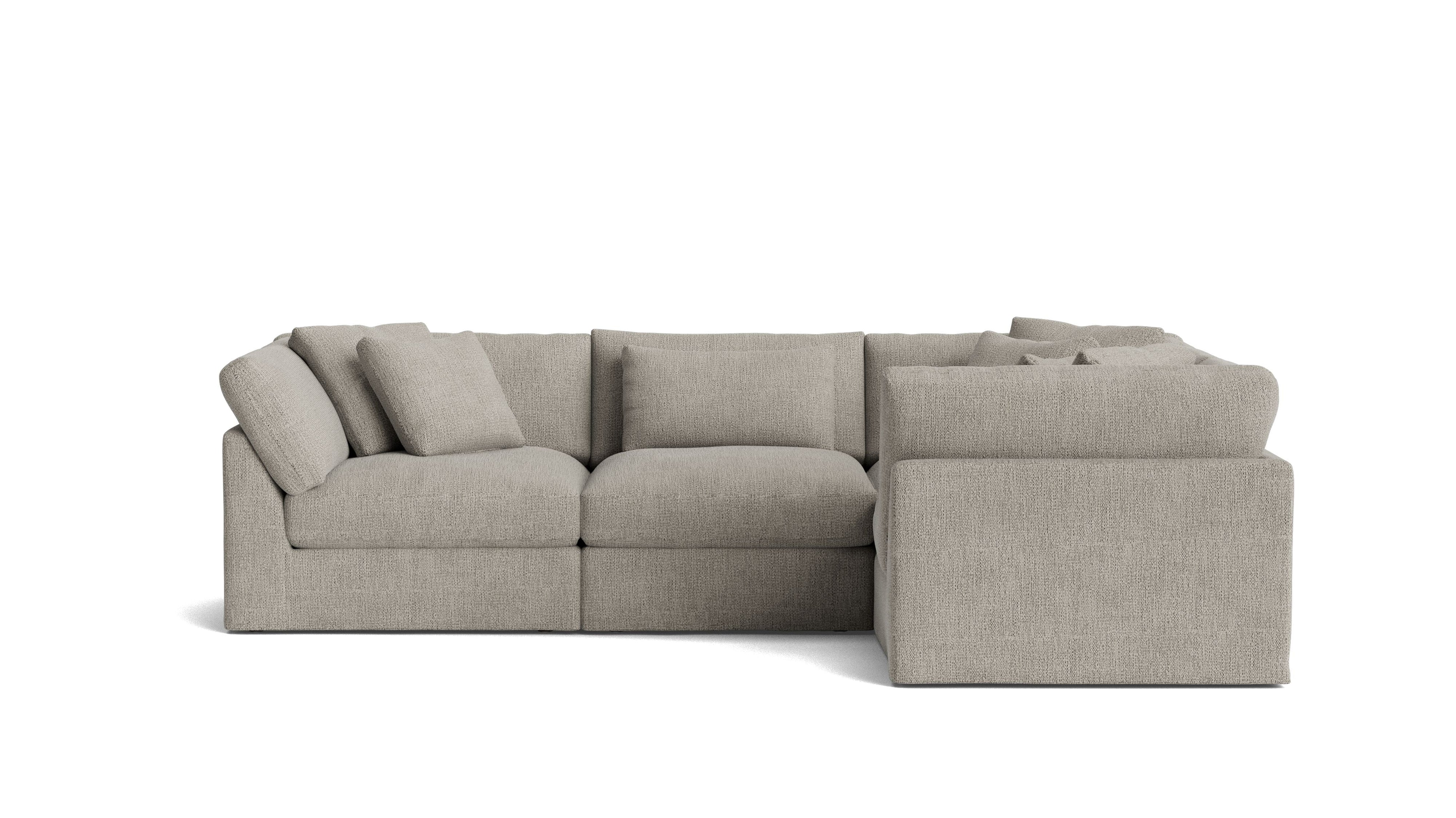 Get Together™ 4-Piece Modular Sectional Closed, Large, Oatmeal