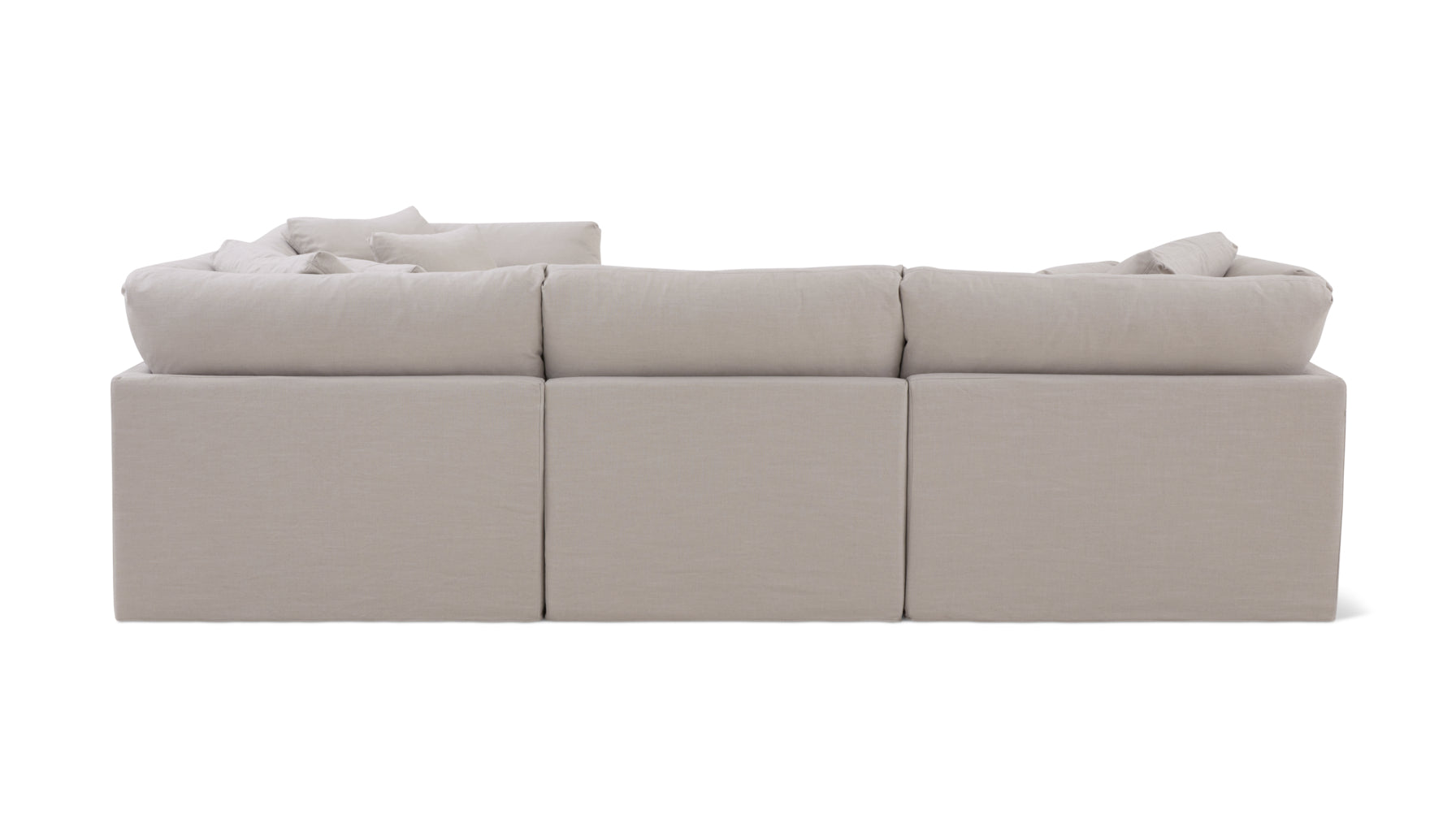 Get Together™ 4-Piece Modular Sectional Closed, Large, Clay - Image 7