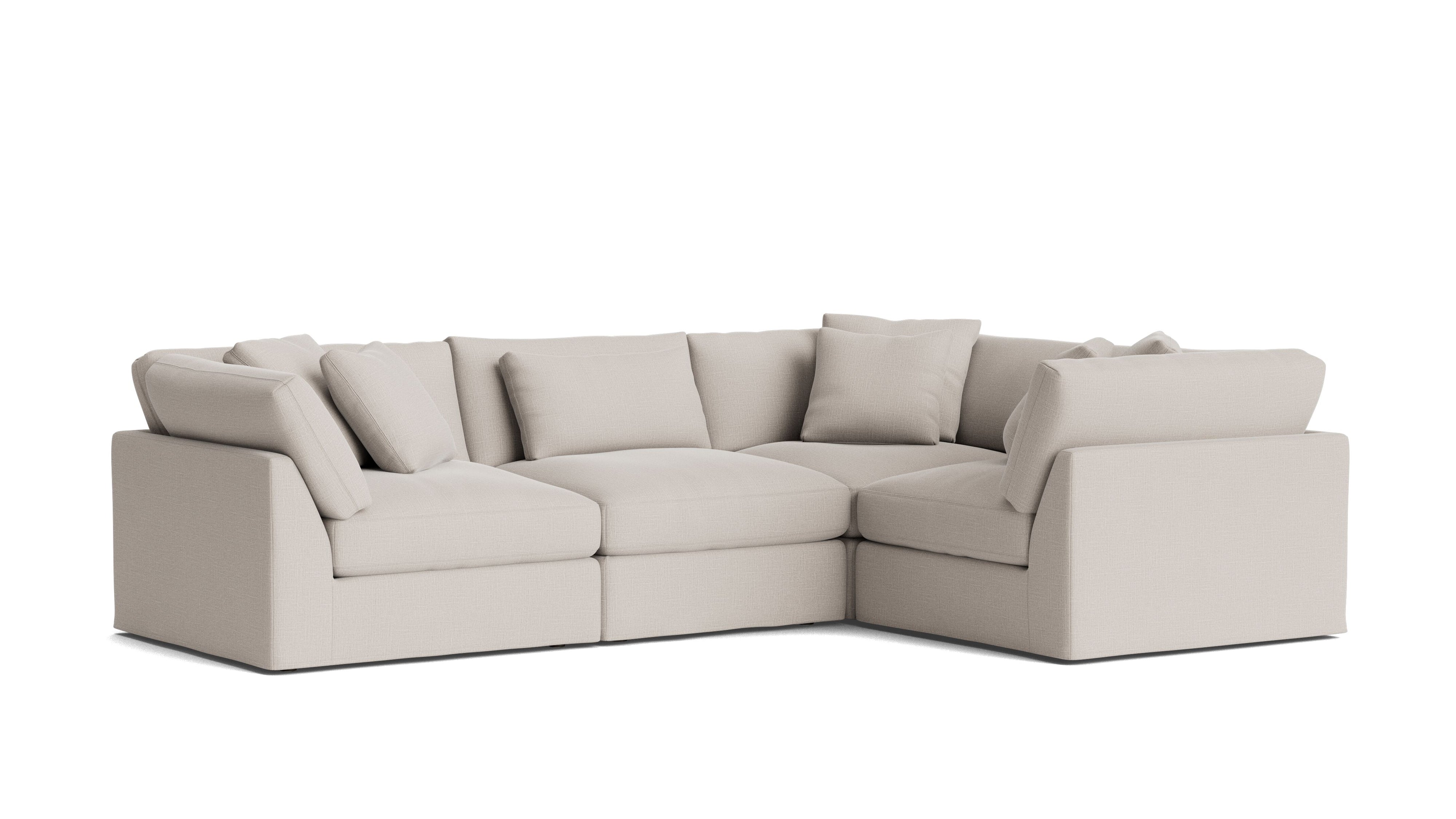 Get Together™ 4 - Piece Modular Sectional Closed, Large, Clay - Sundays CompanySEC-YJ-040-015