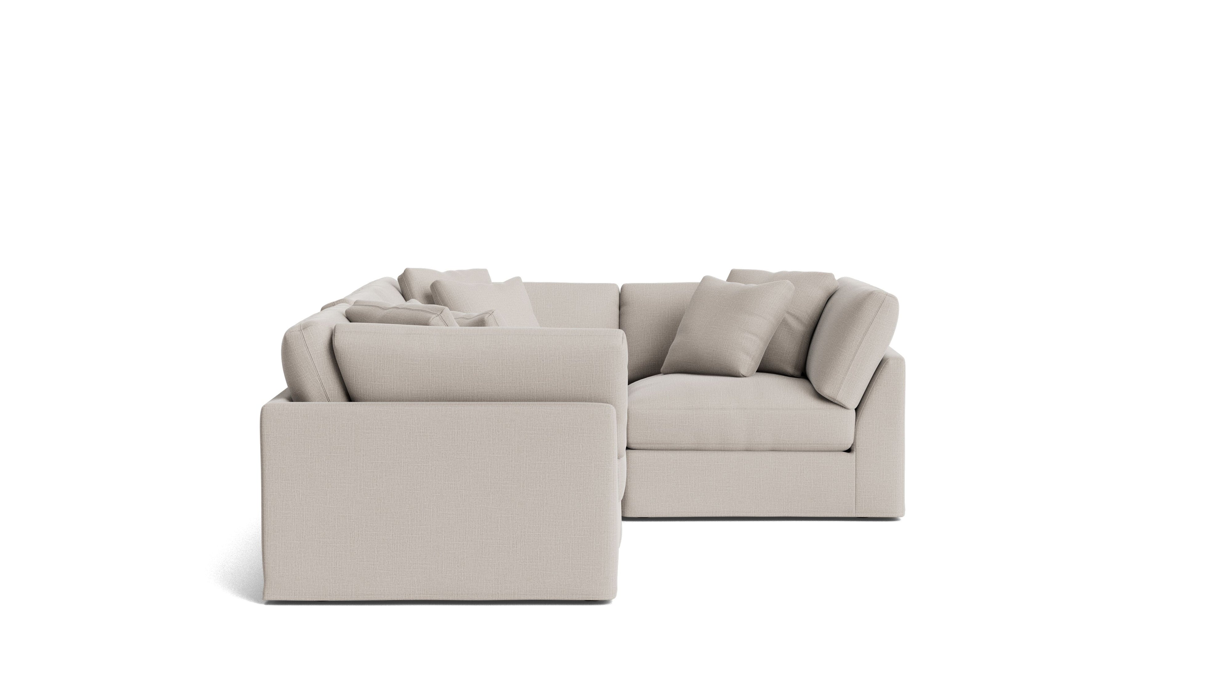 Get Together™ 4 - Piece Modular Sectional Closed, Large, Clay - Sundays CompanySEC-YJ-040-015