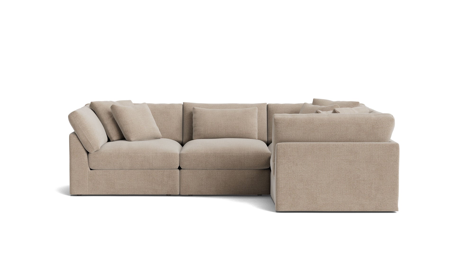 Get Together™ 4-Piece Modular Sectional Closed, Large, Champagne_image