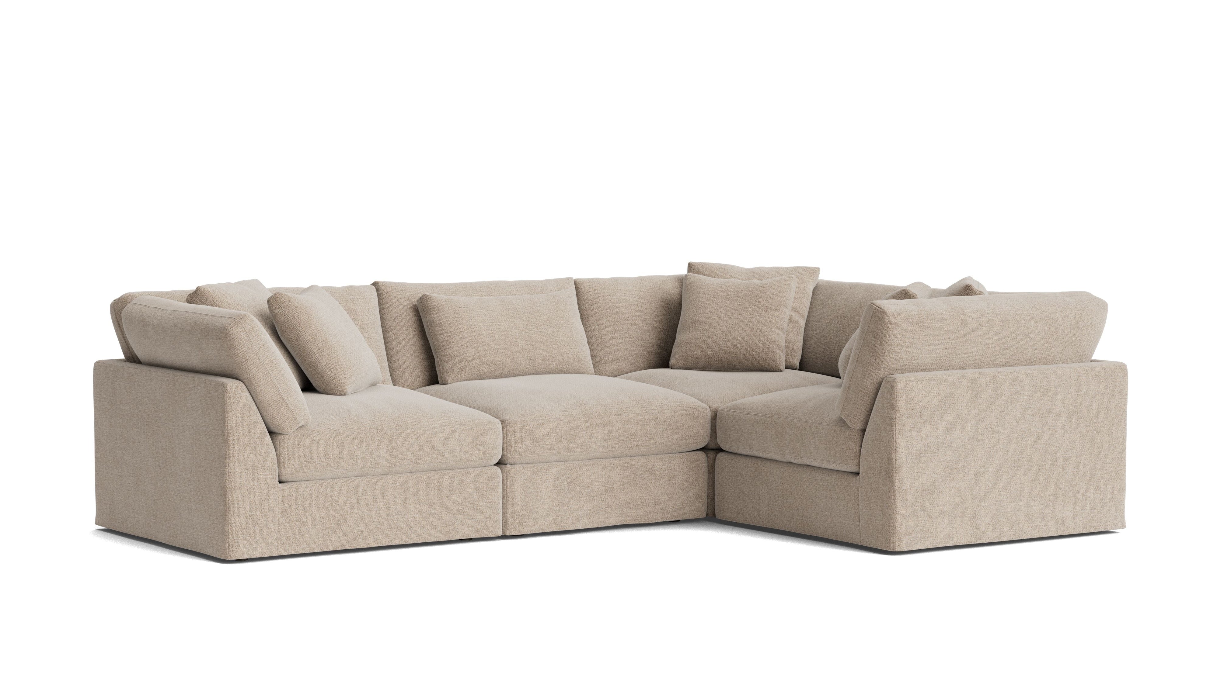 Get Together™ 4-Piece Modular Sectional Closed, Large, Champagne