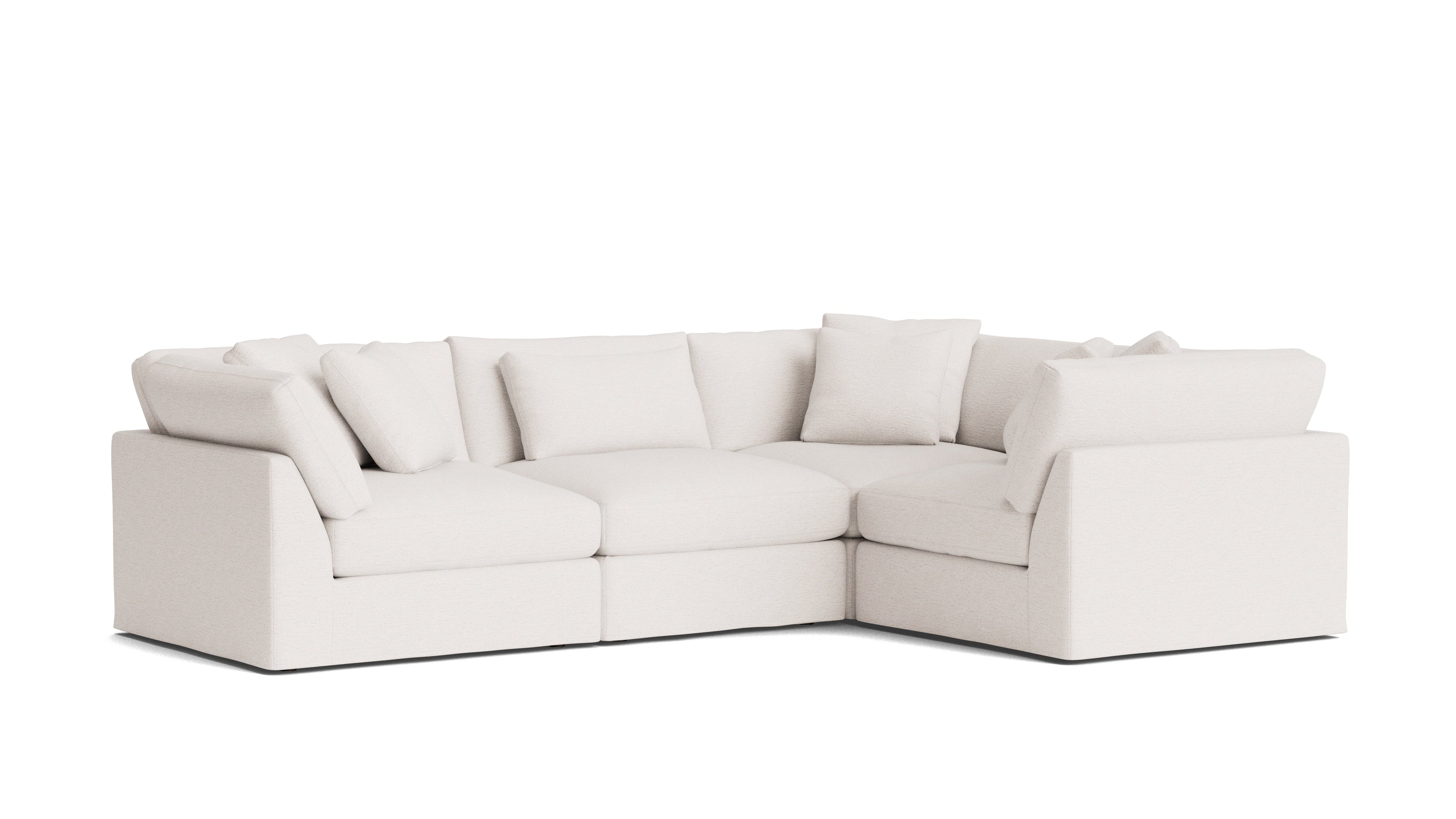 Get Together™ 4-Piece Modular Sectional Closed, Large, Nomad Snow