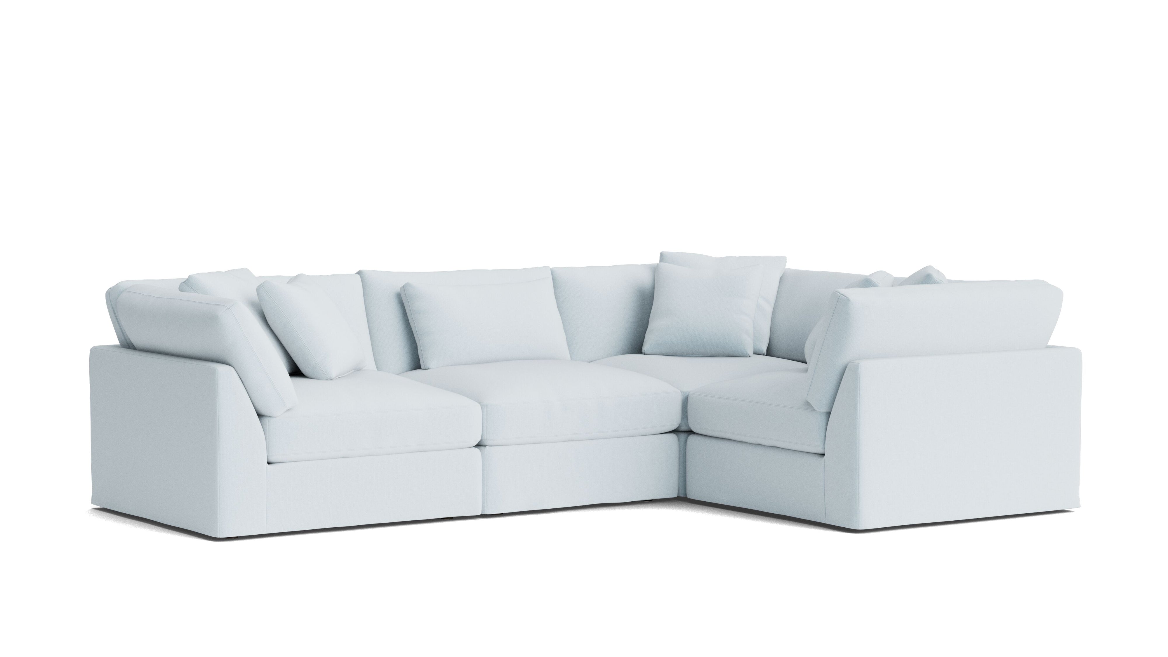 Get Together™ 4-Piece Modular Sectional Closed, Large, Cove