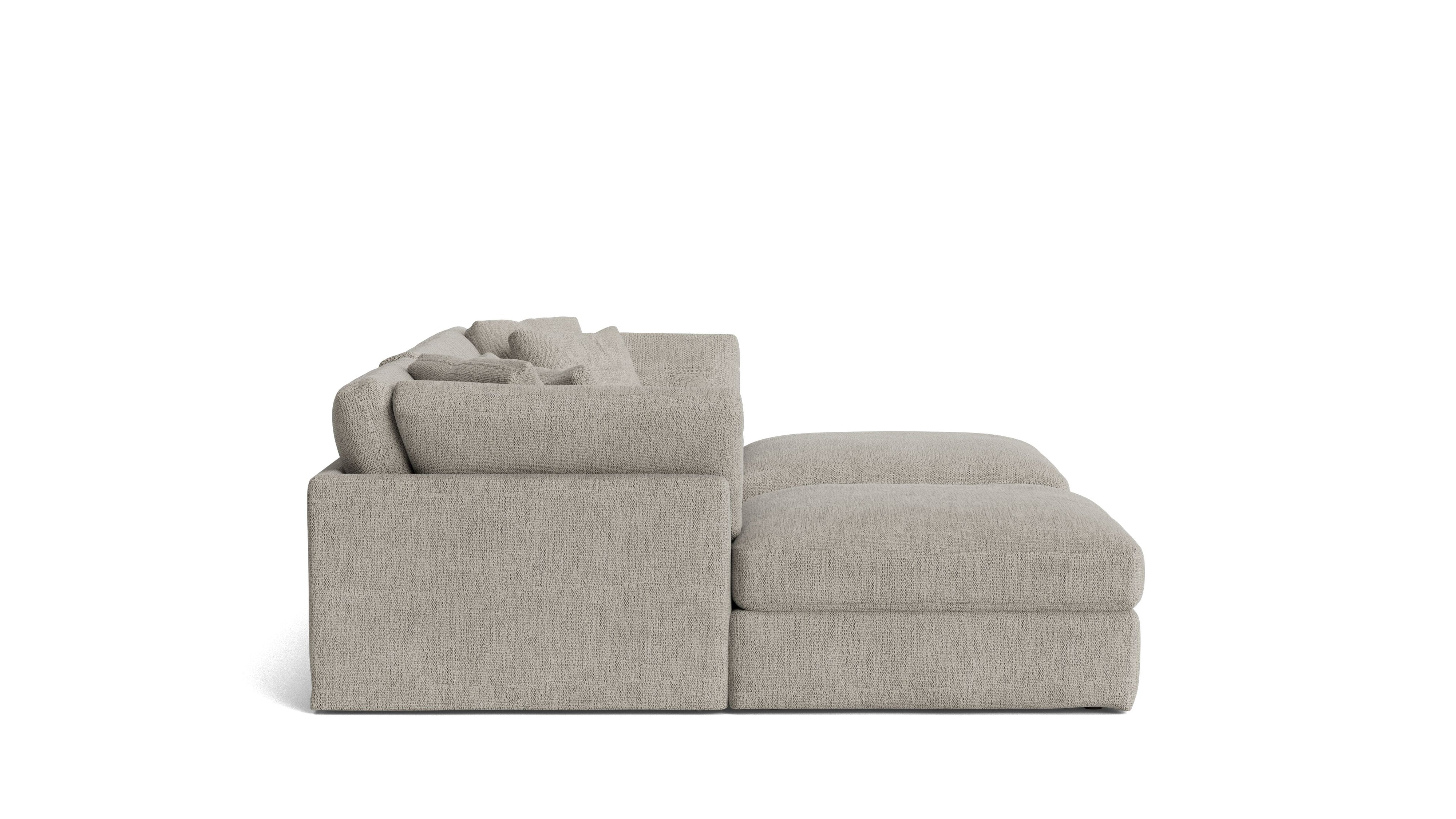 Get Together™ 5 - Piece Modular U - Shaped Sectional, Large, Oatmeal - Sundays CompanySEC-YJ-041-007