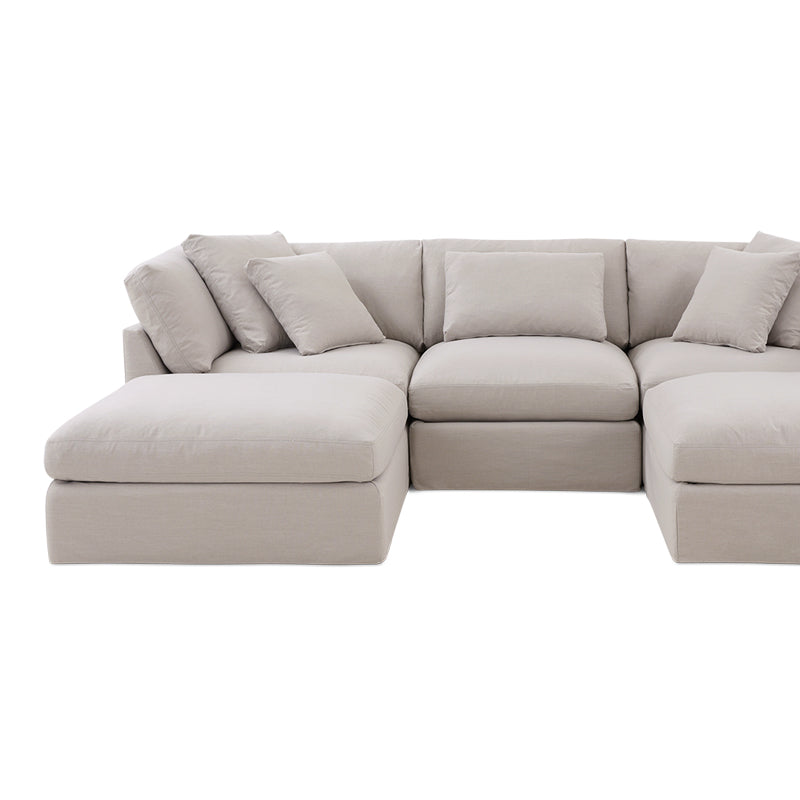 Get Together™ 5-Piece Modular U-Shaped Sectional, Large, Clay - Image 12