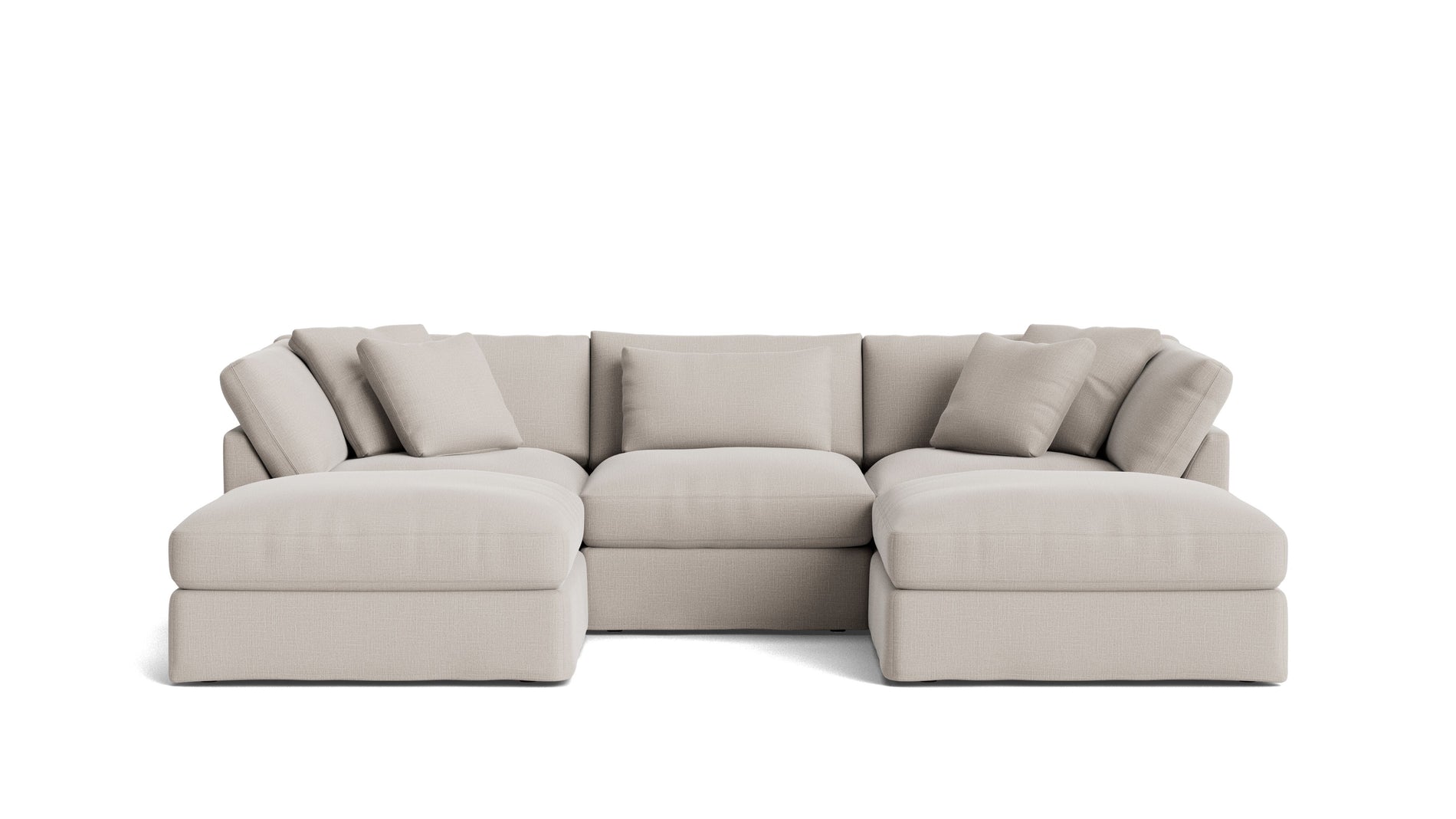 Get Together™ 5-Piece Modular U-Shaped Sectional, Large, Clay_image
