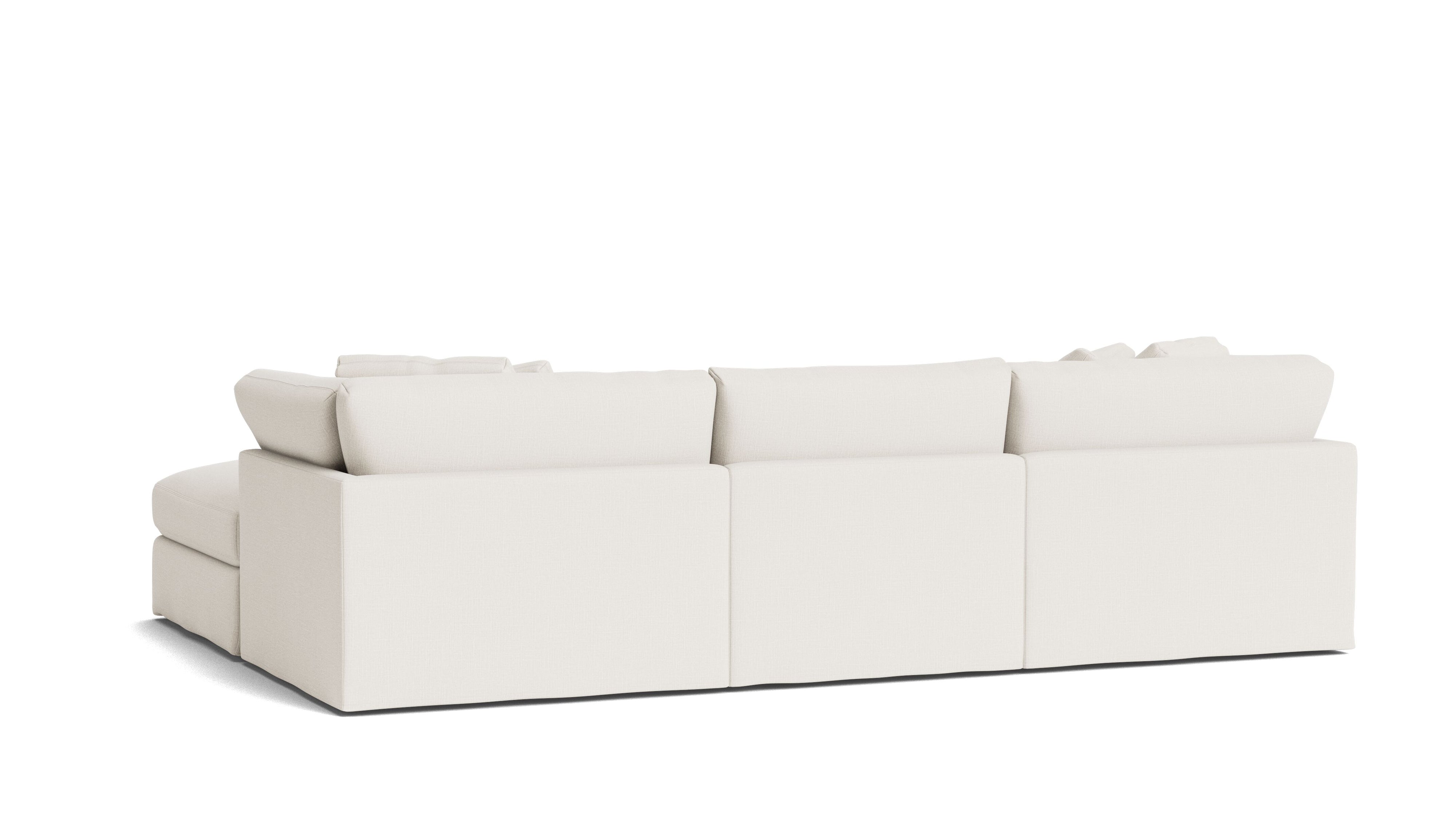 Get Together™ 5 - Piece Modular U - Shaped Sectional, Large, Cream Linen - Sundays CompanySEC-YJ-041-018