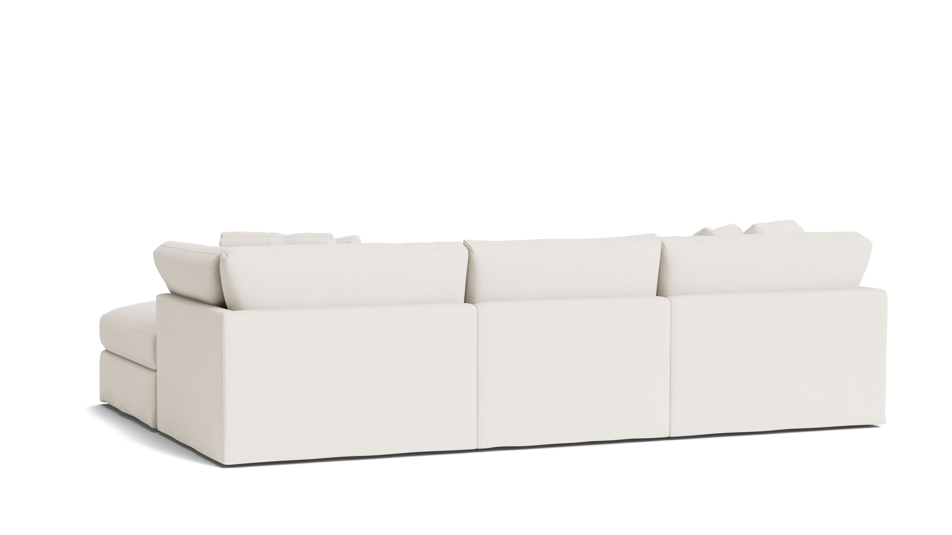 Get Together™ 5-Piece Modular U-Shaped Sectional, Large, Cream Linen