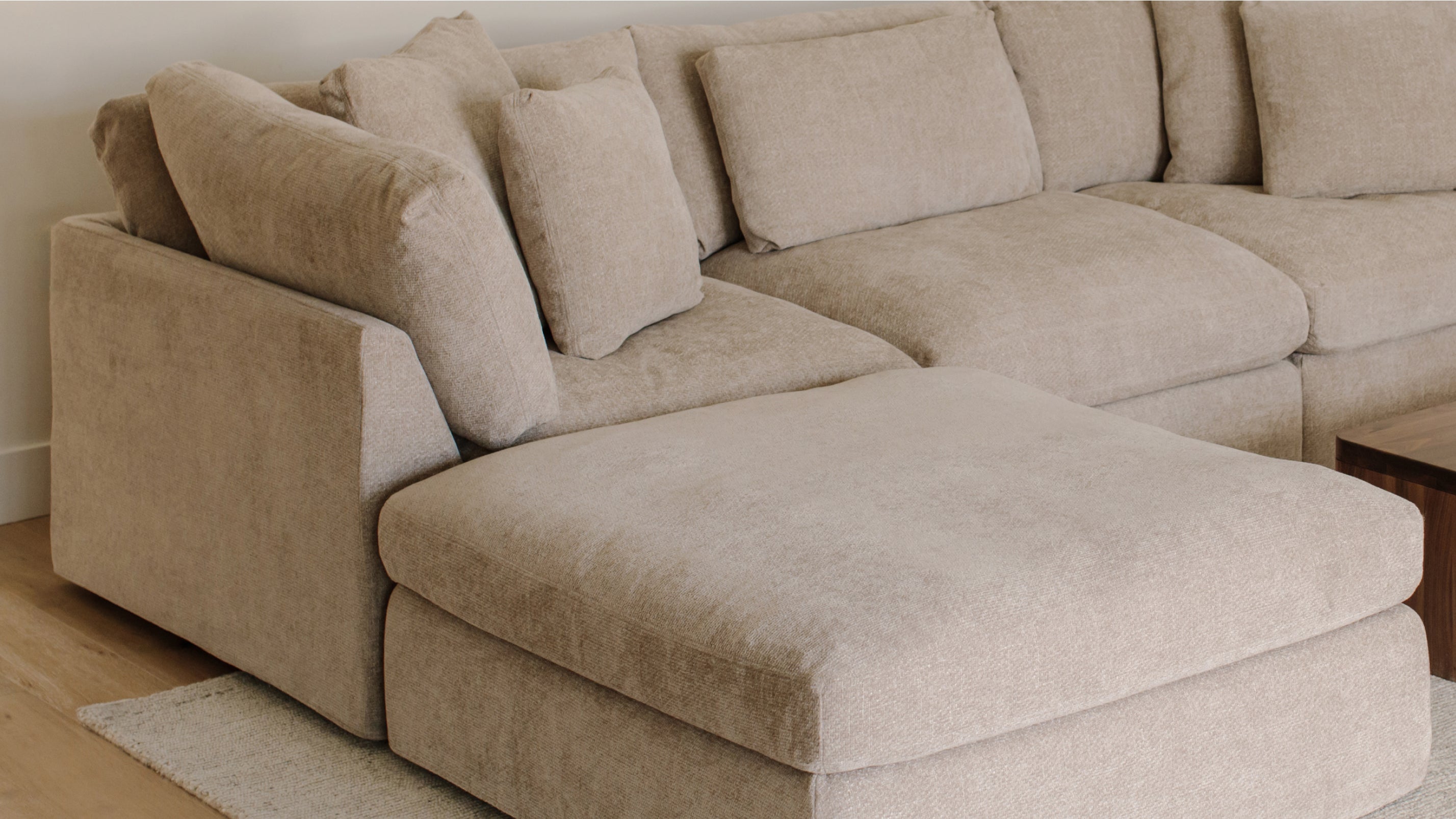 Get Together™ 5-Piece Modular U-Shaped Sectional, Large, Champagne