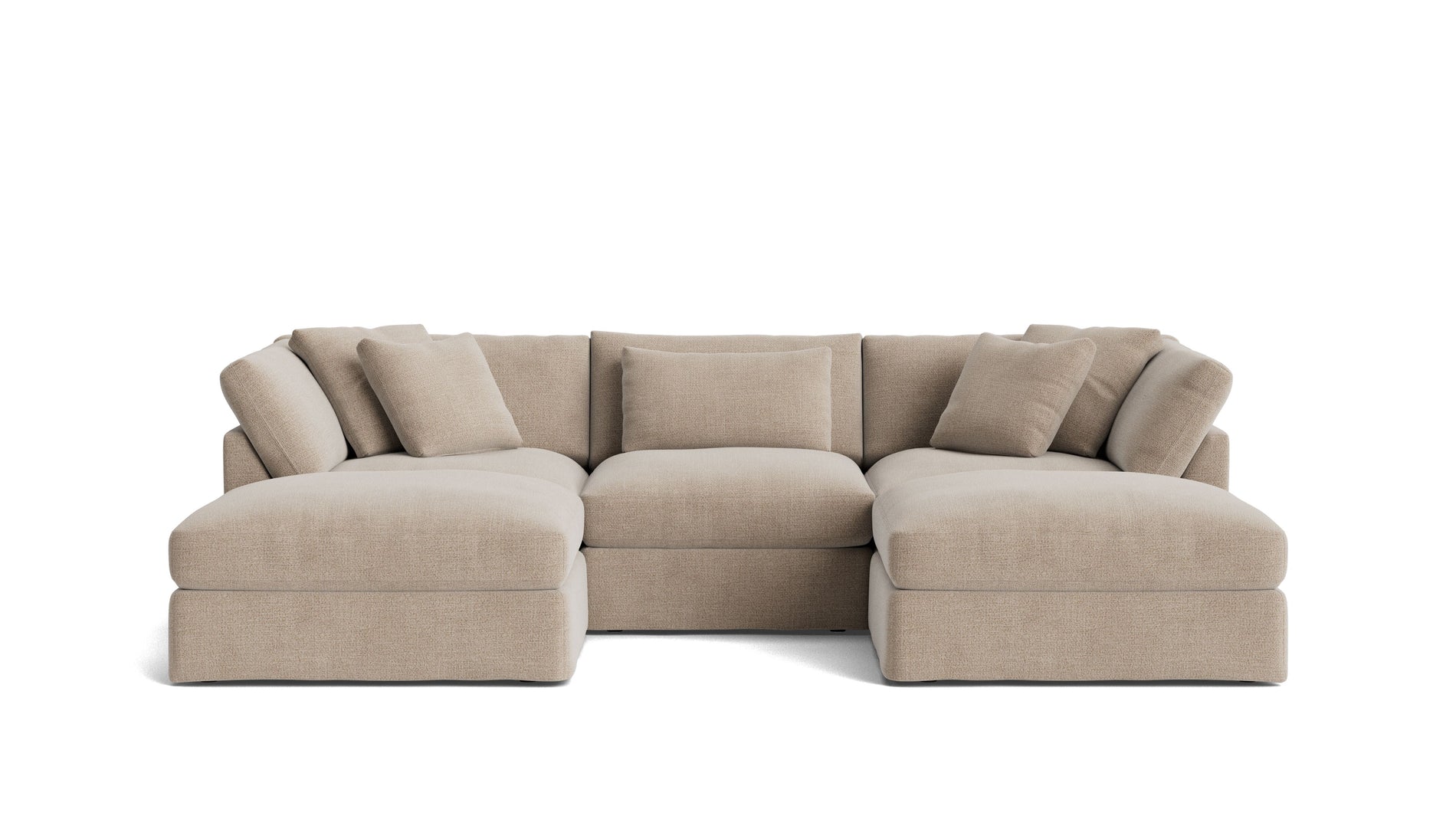 Get Together™ 5-Piece Modular U-Shaped Sectional, Large, Champagne_image