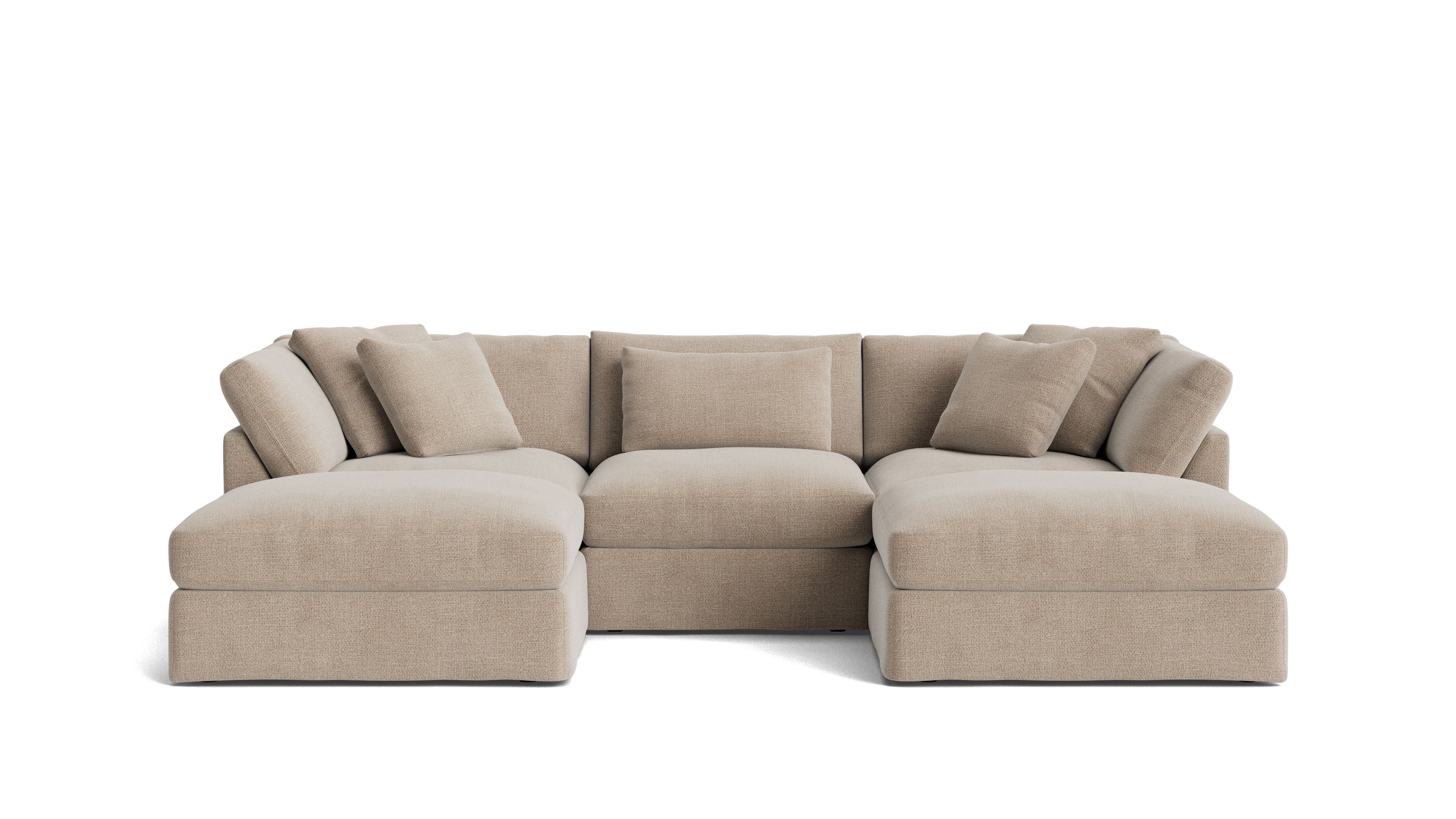 Get Together™ 5-Piece Modular U-Shaped Sectional, Large, Champagne