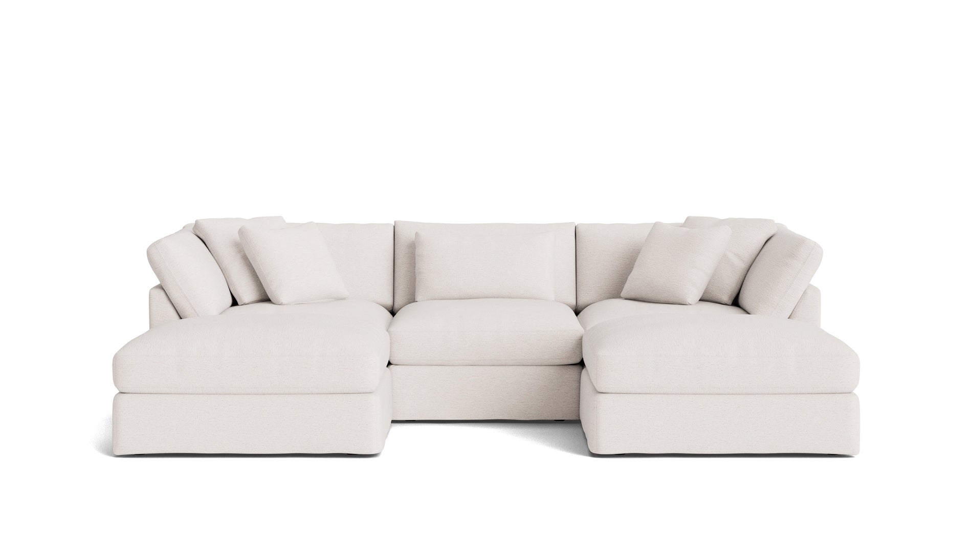 Get Together™ 5-Piece Modular U-Shaped Sectional, Large, Nomad Snow_image