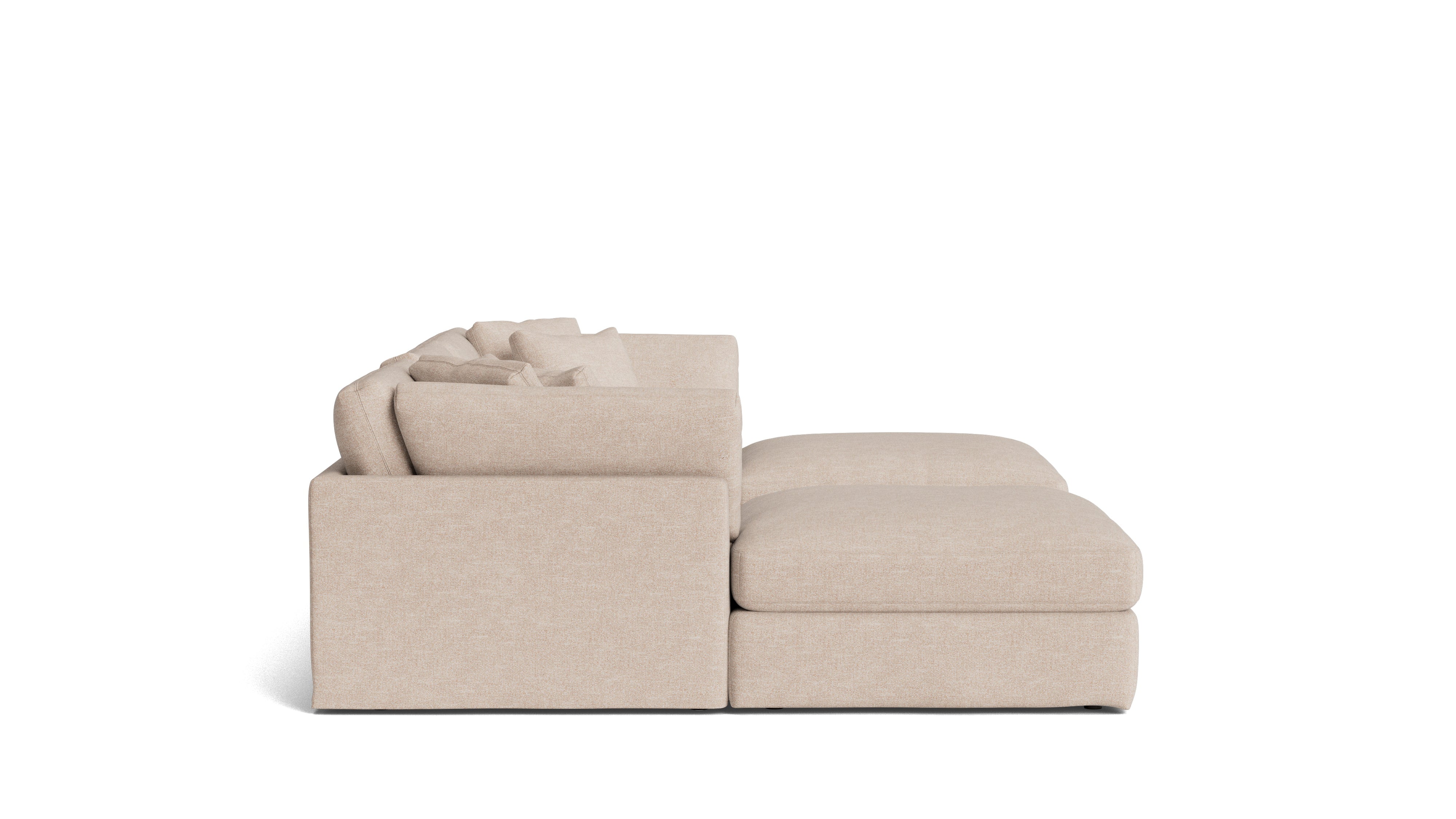 Get Together™ 5 - Piece Modular U - Shaped Sectional, Large, Sunbeam - Sundays CompanySEC-YJ-041-141