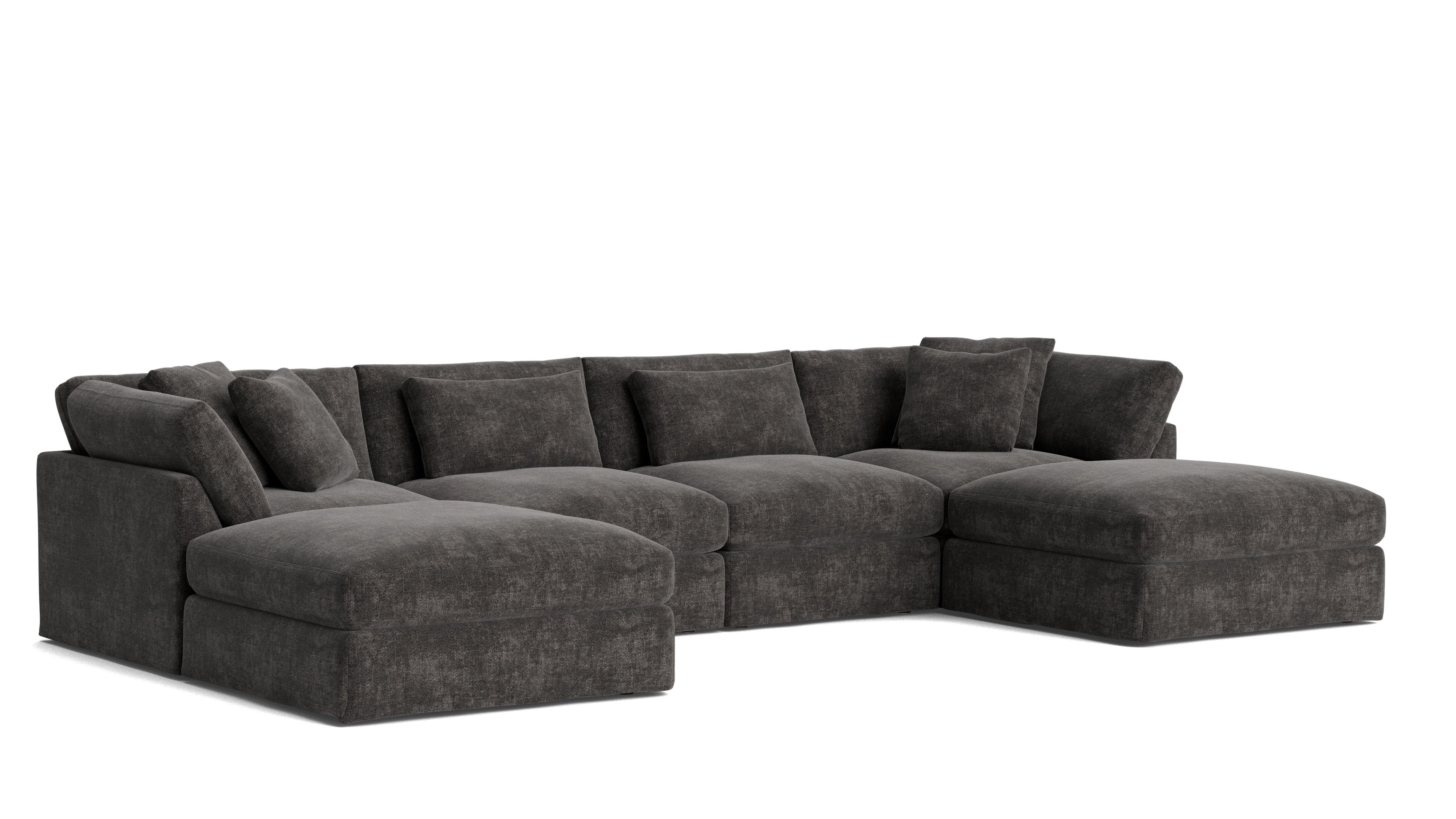 Get Together™ 6-Piece Modular U-Shaped Sectional, Large, Truffle