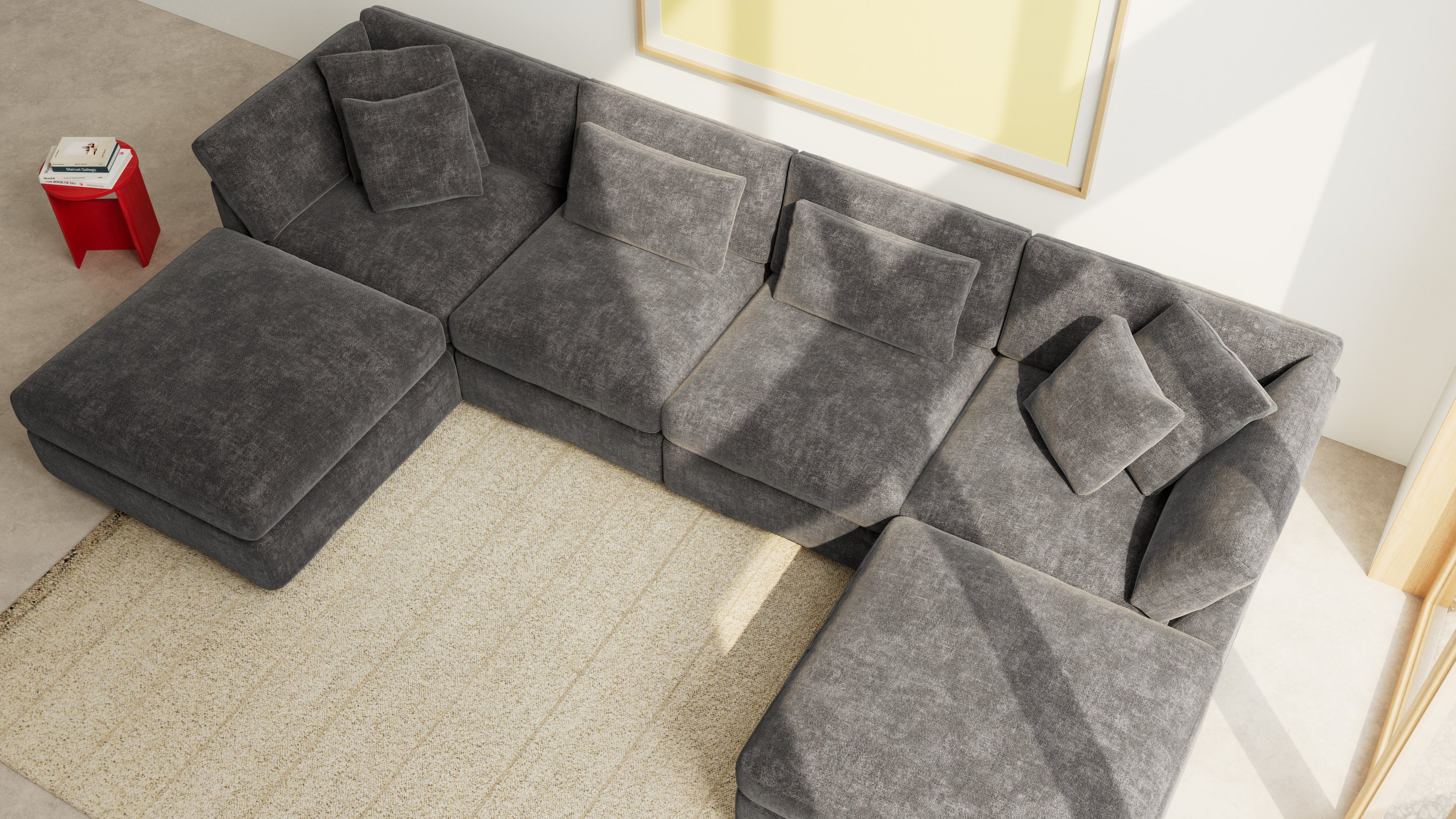 Get Together™ 6-Piece Modular U-Shaped Sectional, Large, Truffle