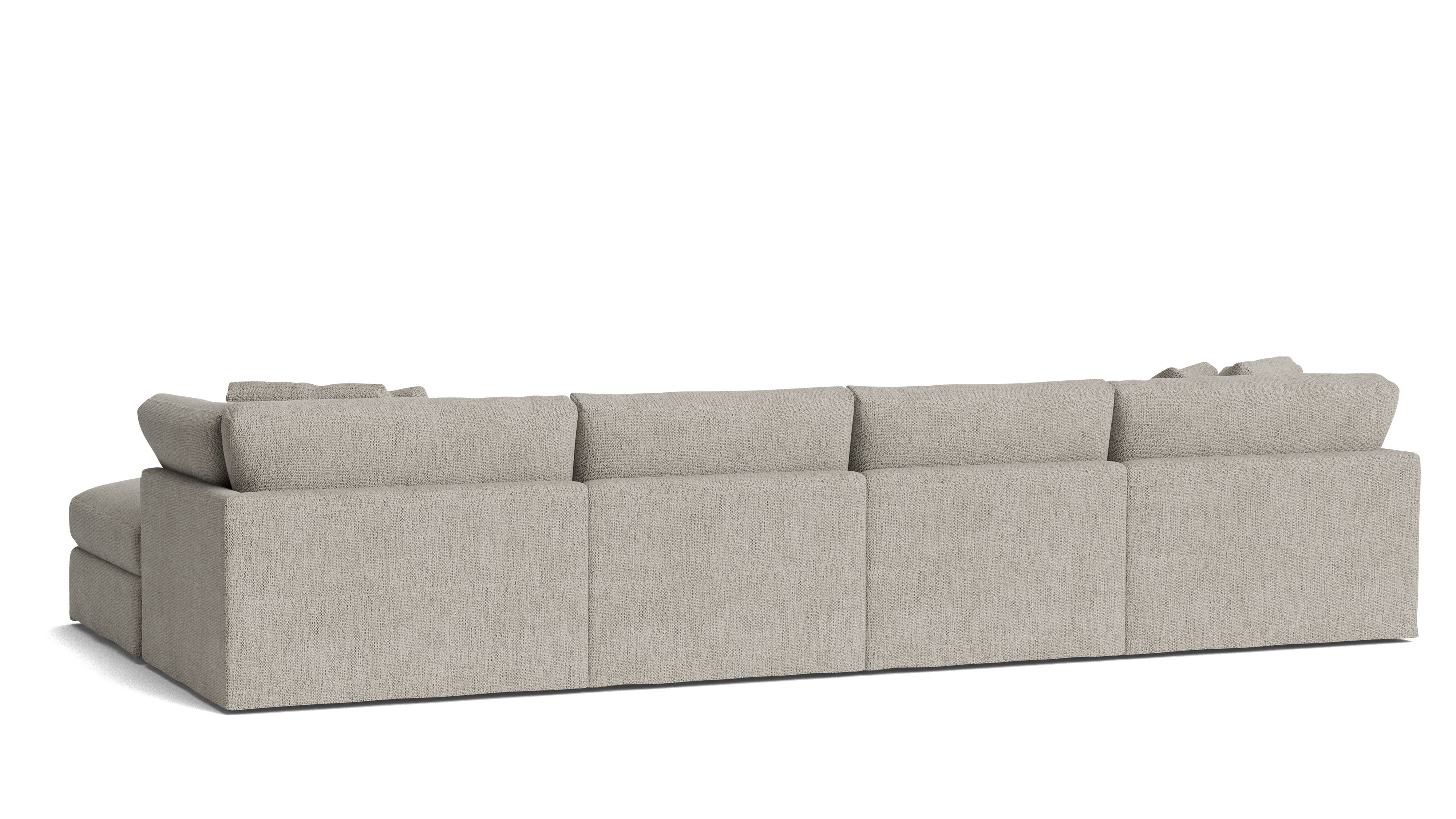 Get Together™ 6 - Piece Modular U - Shaped Sectional, Large, Oatmeal - Sundays CompanySEC-YJ-042-007
