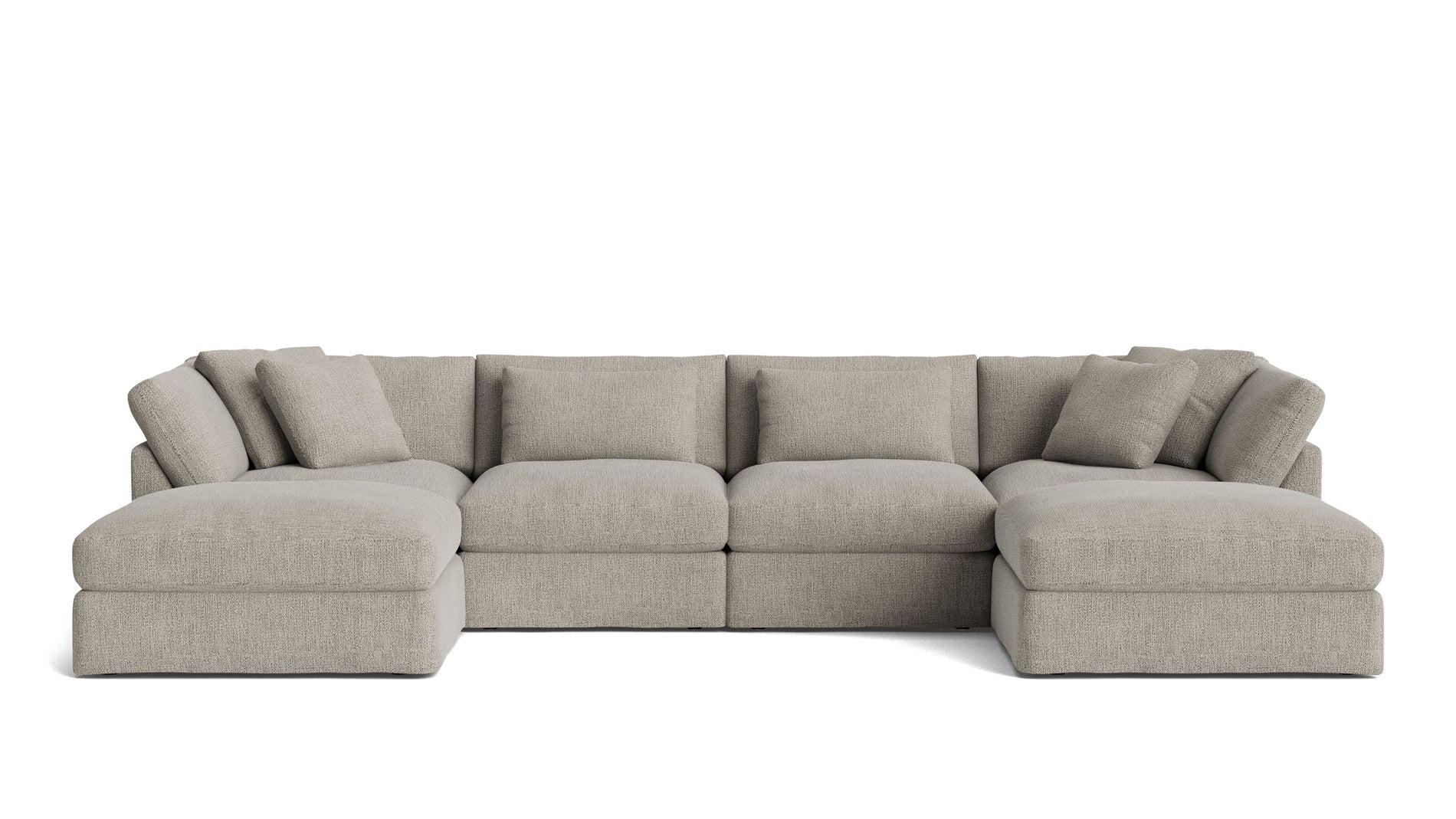 Get Together™ 6-Piece Modular U-Shaped Sectional, Large, Oatmeal_image