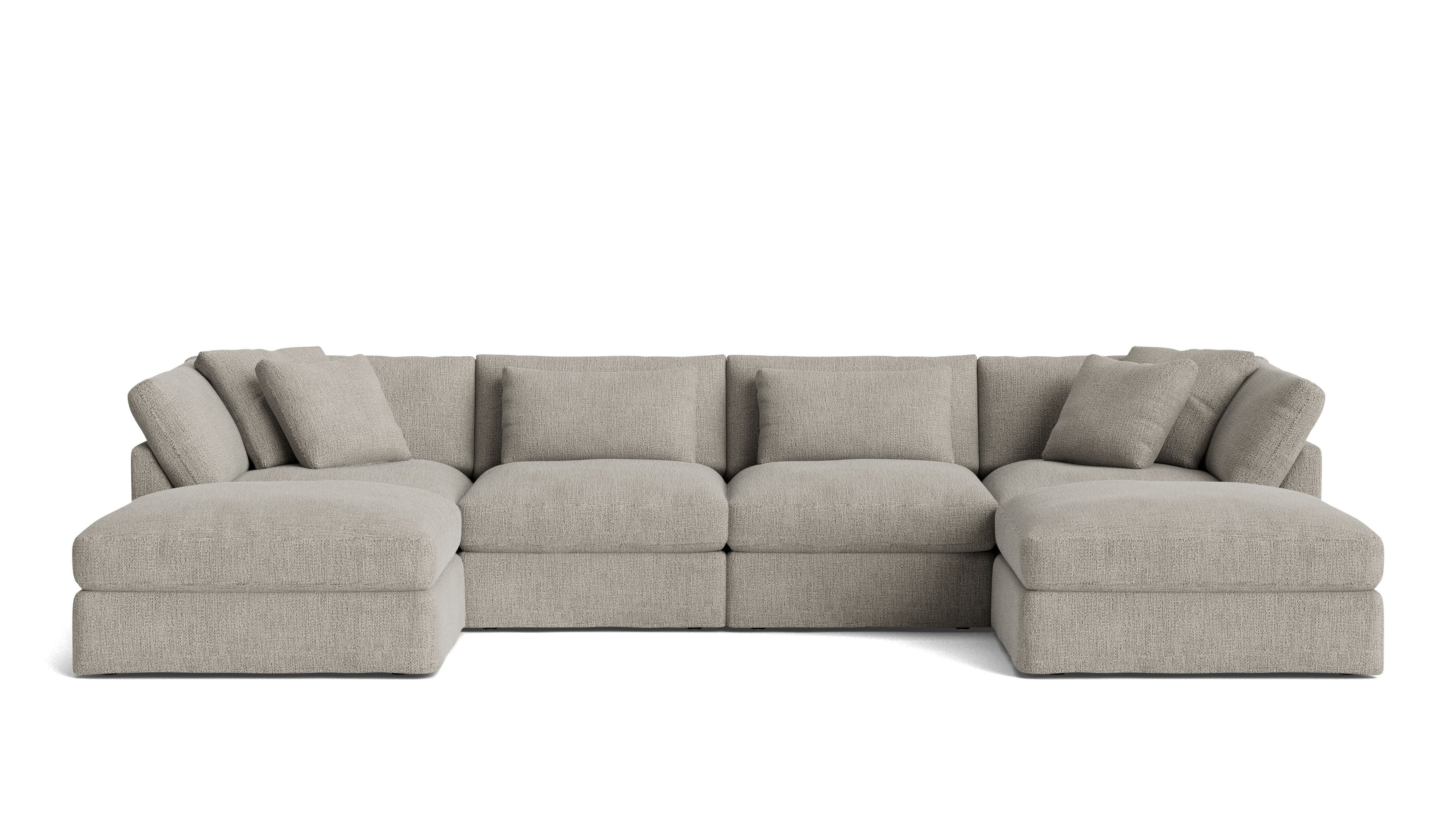 Get Together™ 6-Piece Modular U-Shaped Sectional, Large, Oatmeal