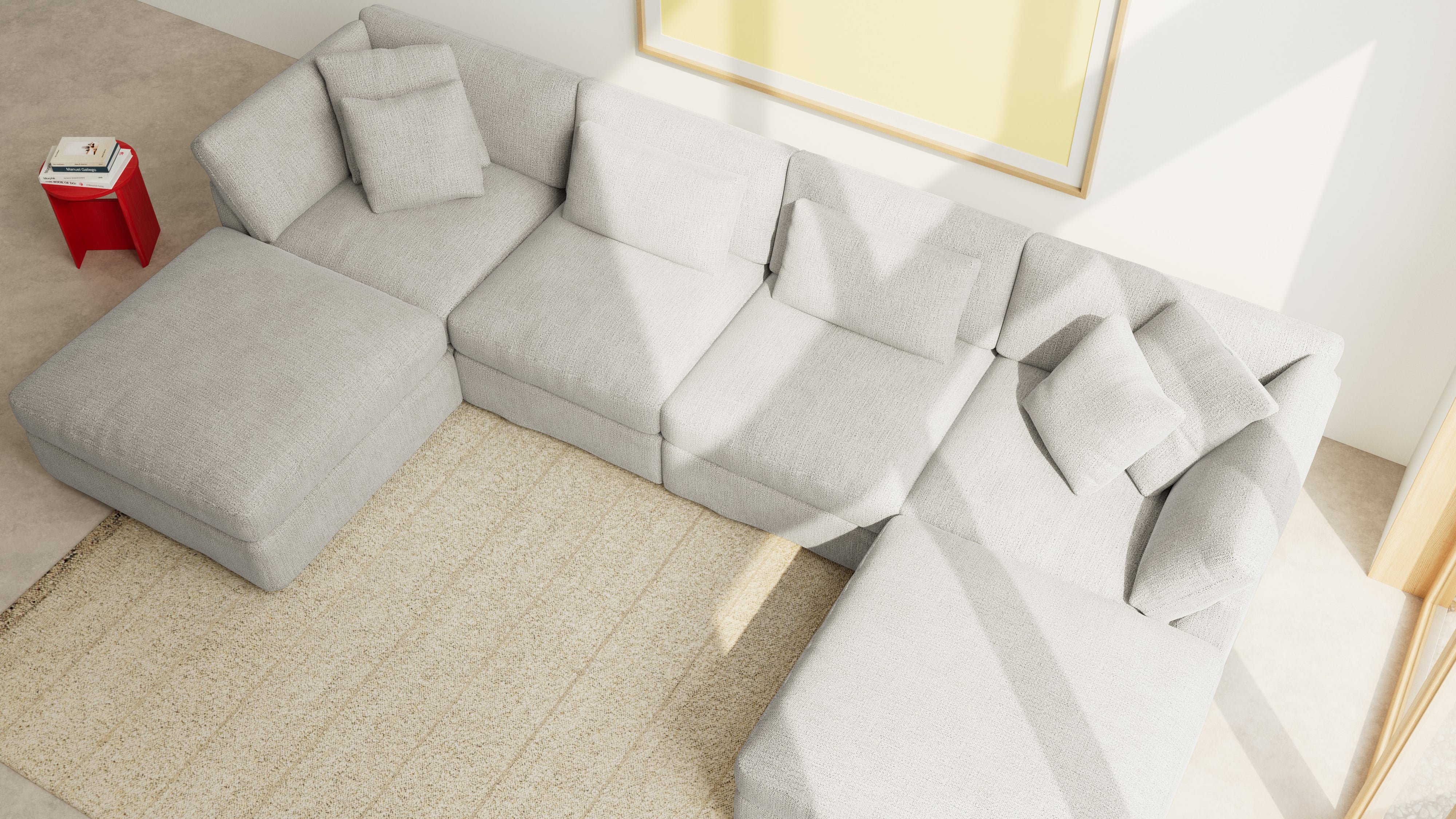 Get Together™ 6-Piece Modular U-Shaped Sectional, Large, Oatmeal