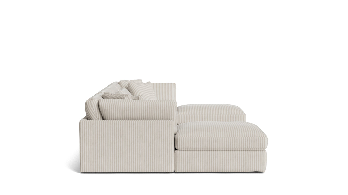 Get Together™ 6-Piece Modular U-Shaped Sectional, Large, Newport Stripe