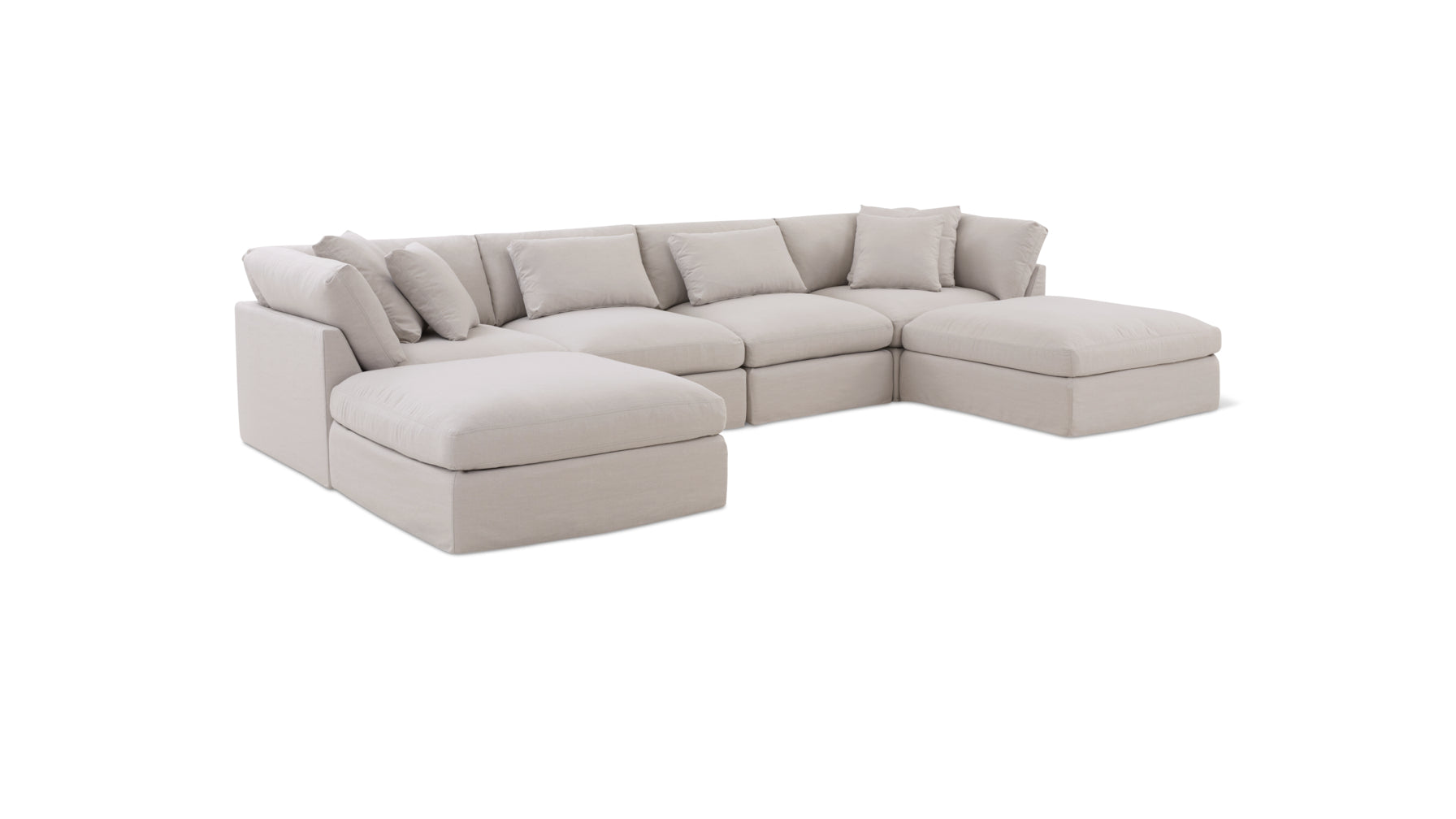 Get Together™ 6-Piece Modular U-Shaped Sectional, Large, Clay - Image 2