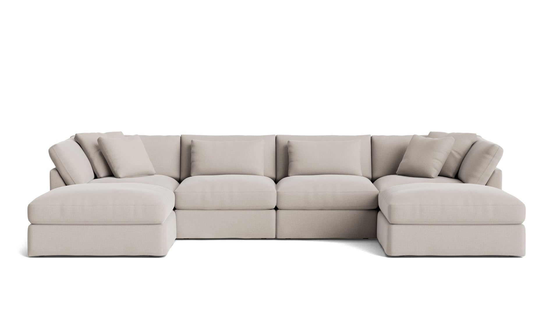 Get Together™ 6-Piece Modular U-Shaped Sectional, Large, Clay_image