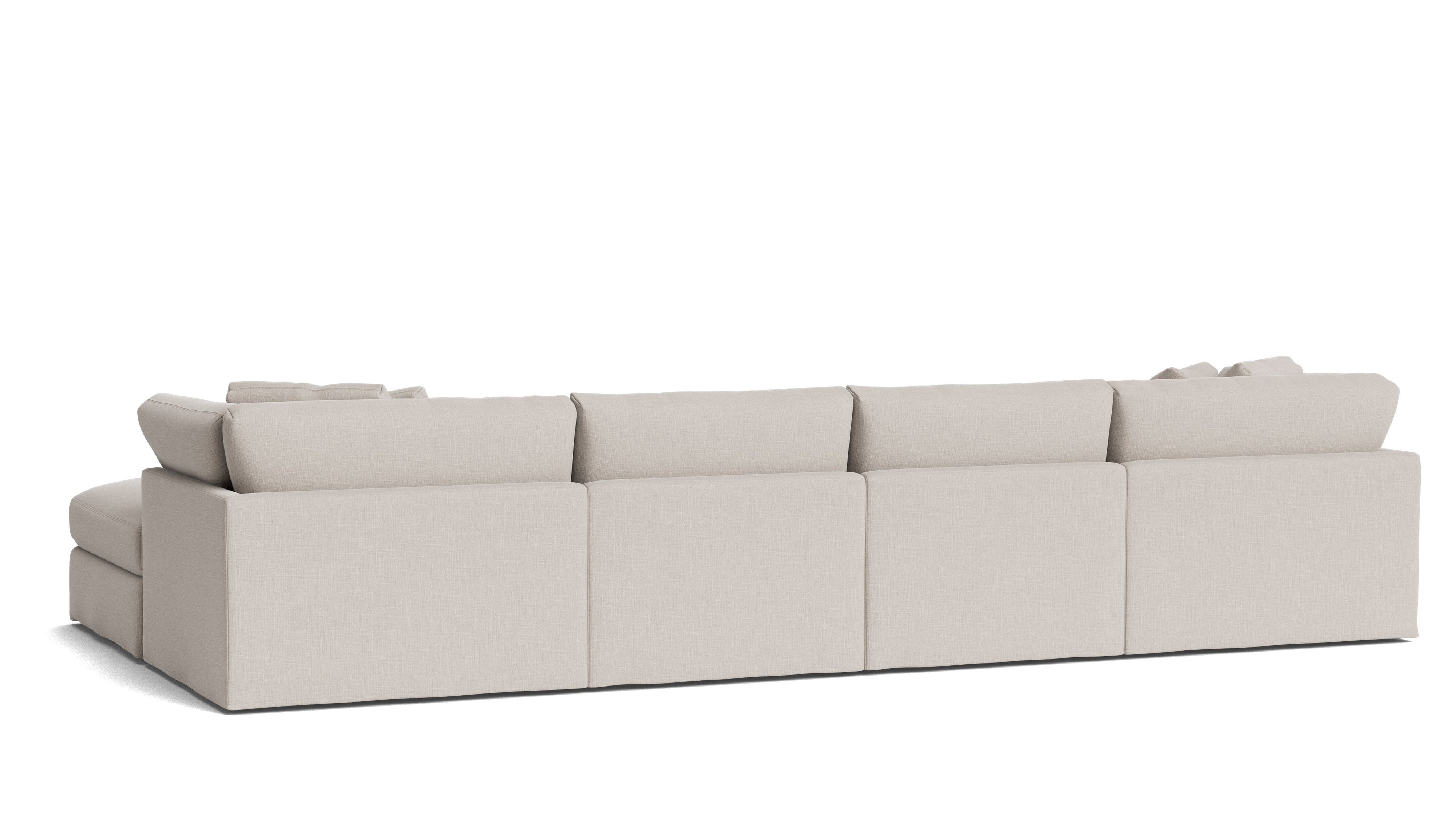 Get Together™ 6-Piece Modular U-Shaped Sectional, Large, Clay