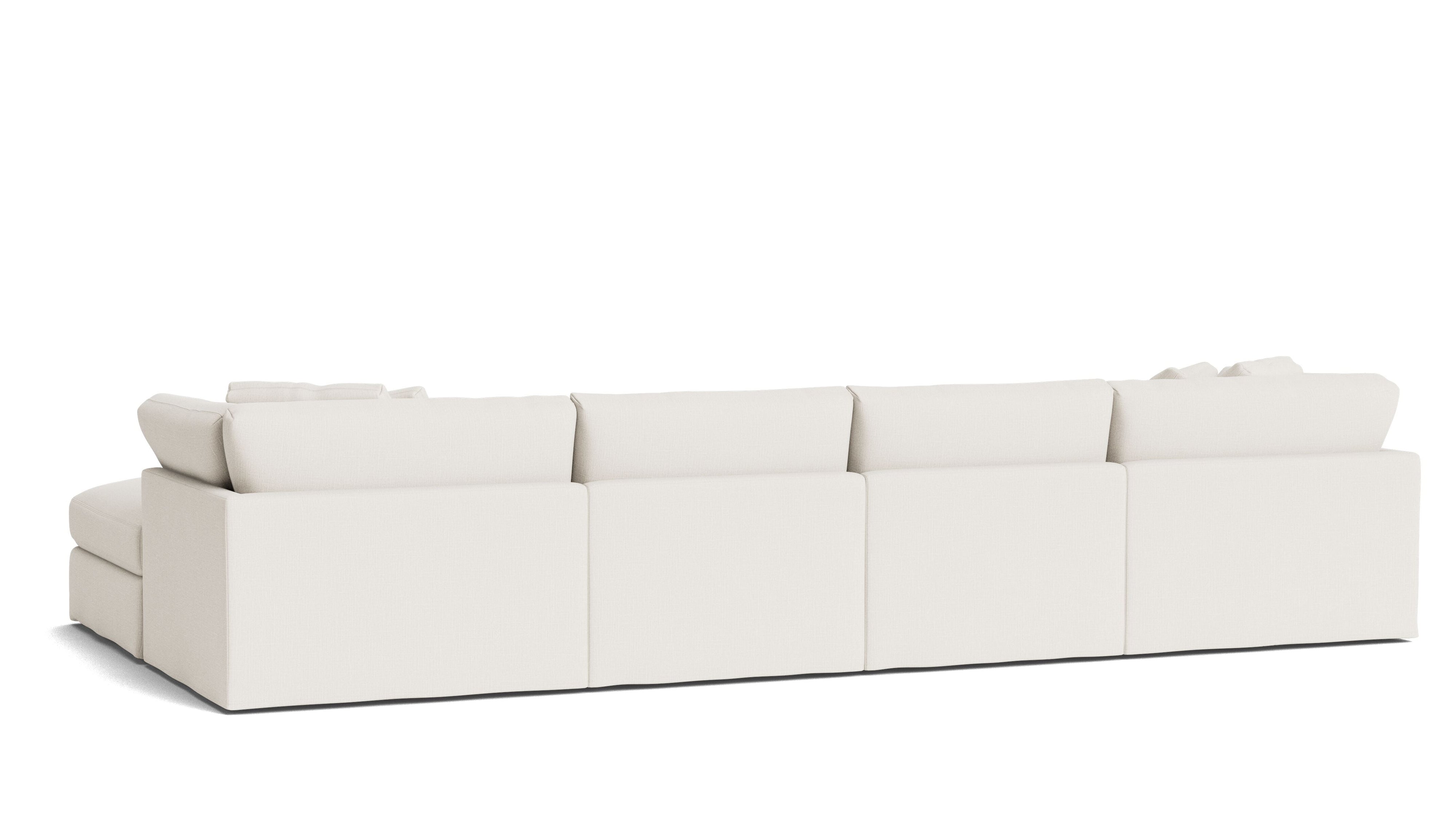 Get Together™ 6-Piece Modular U-Shaped Sectional, Large, Cream Linen