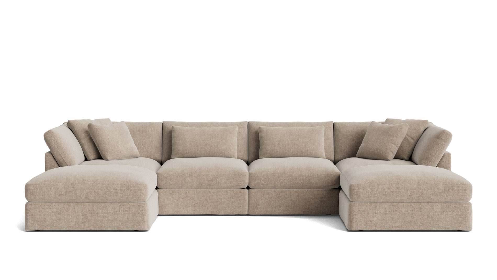Get Together™ 6-Piece Modular U-Shaped Sectional, Large, Champagne_image