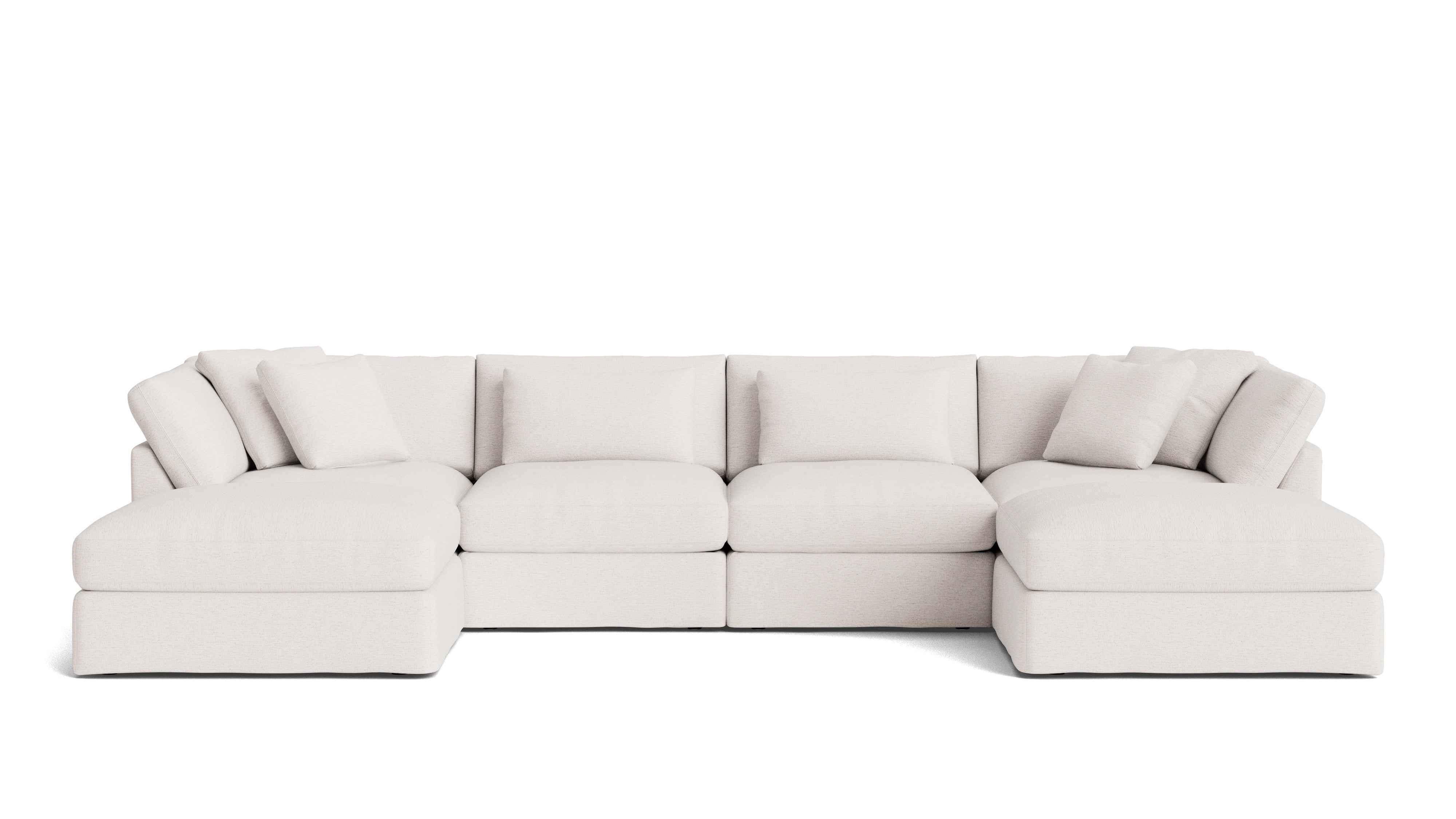 Get Together™ 6-Piece Modular U-Shaped Sectional, Large, Nomad Snow