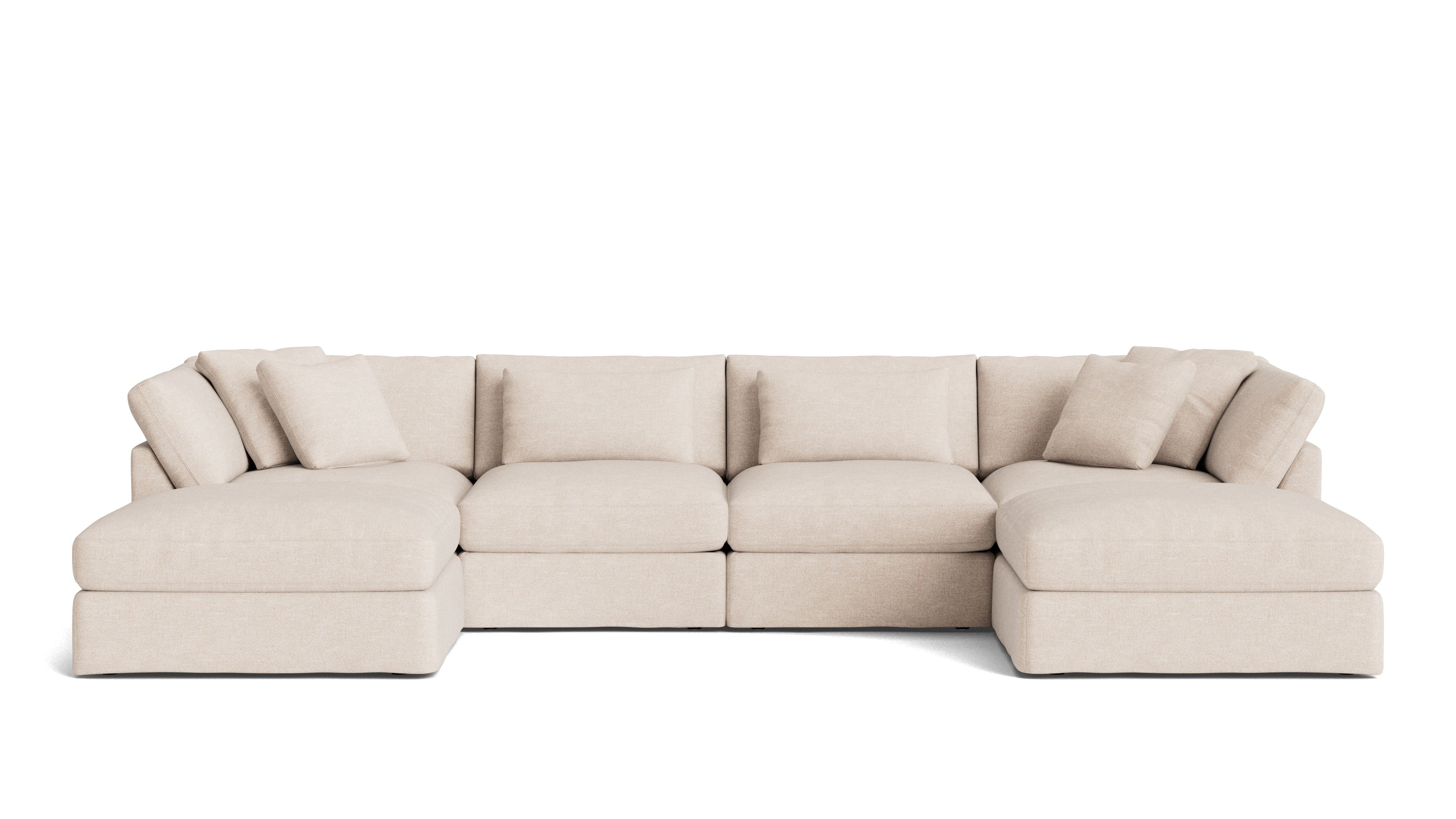 Get Together™ 6-Piece Modular U-Shaped Sectional, Large, Sunbeam
