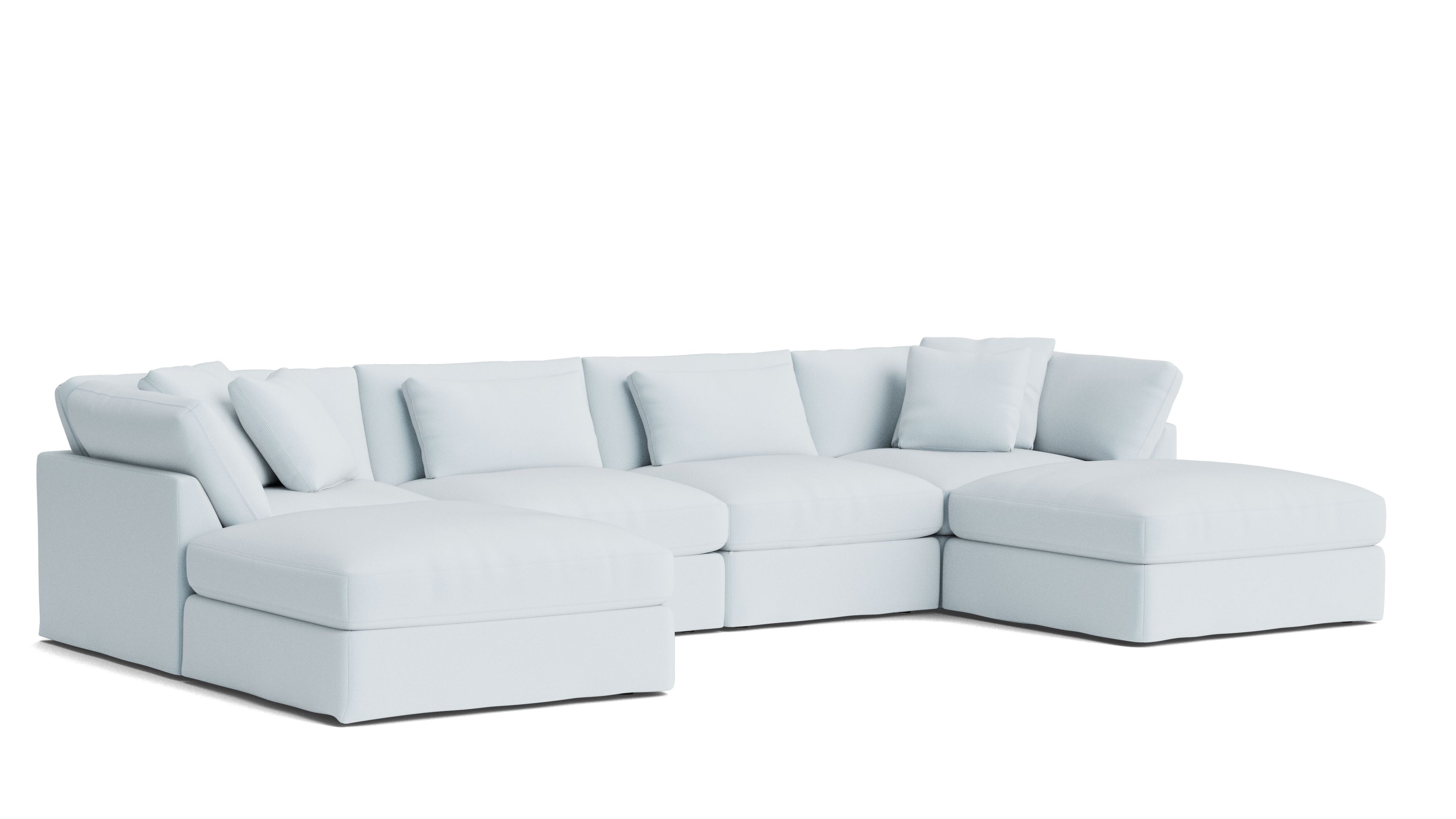 Get Together™ 6-Piece Modular U-Shaped Sectional, Large, Cove