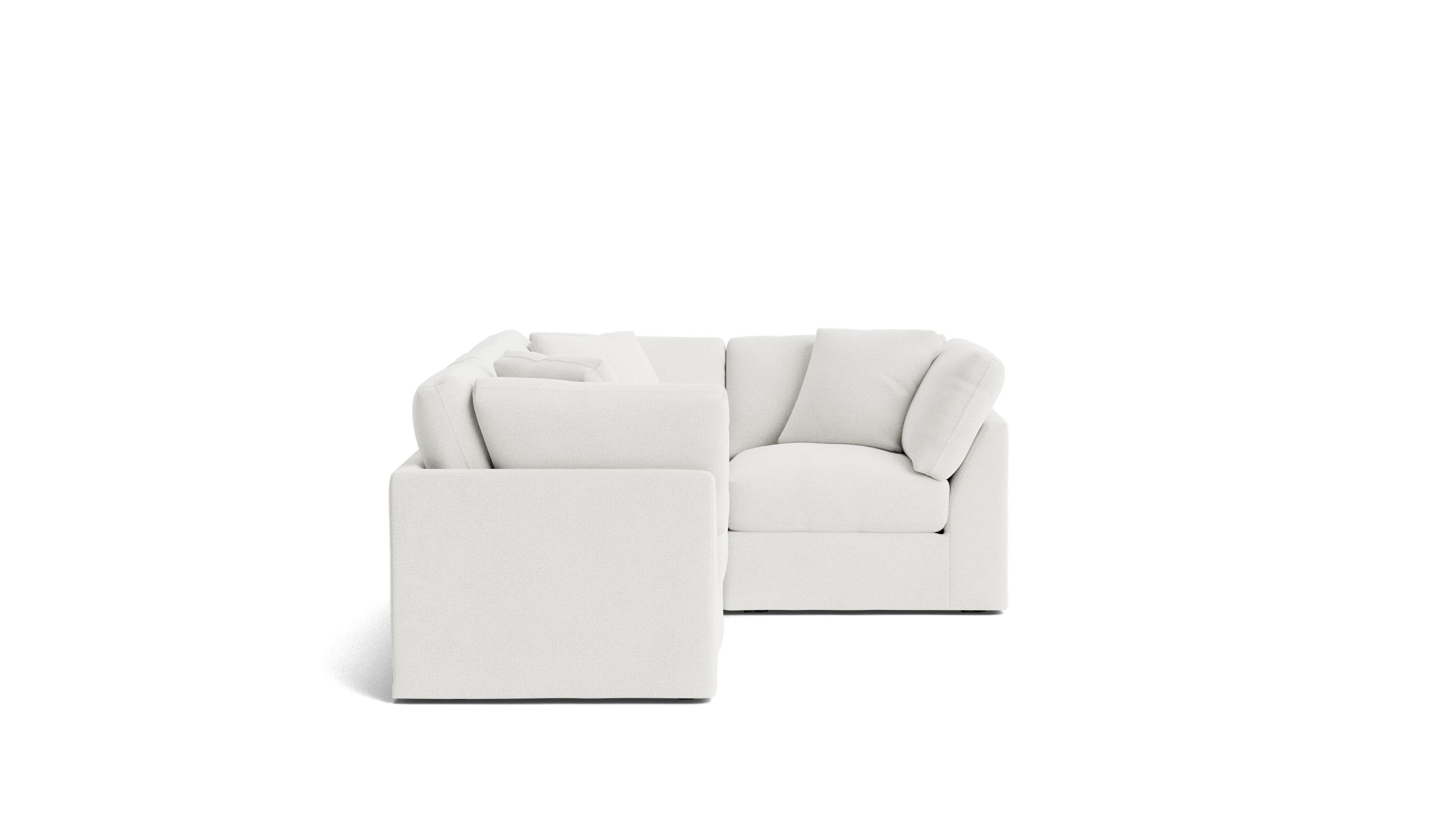 Get Together™ 4 - Piece Modular Sectional Closed, Standard, Sea Salt - Sundays CompanySEC-YJ-043-002