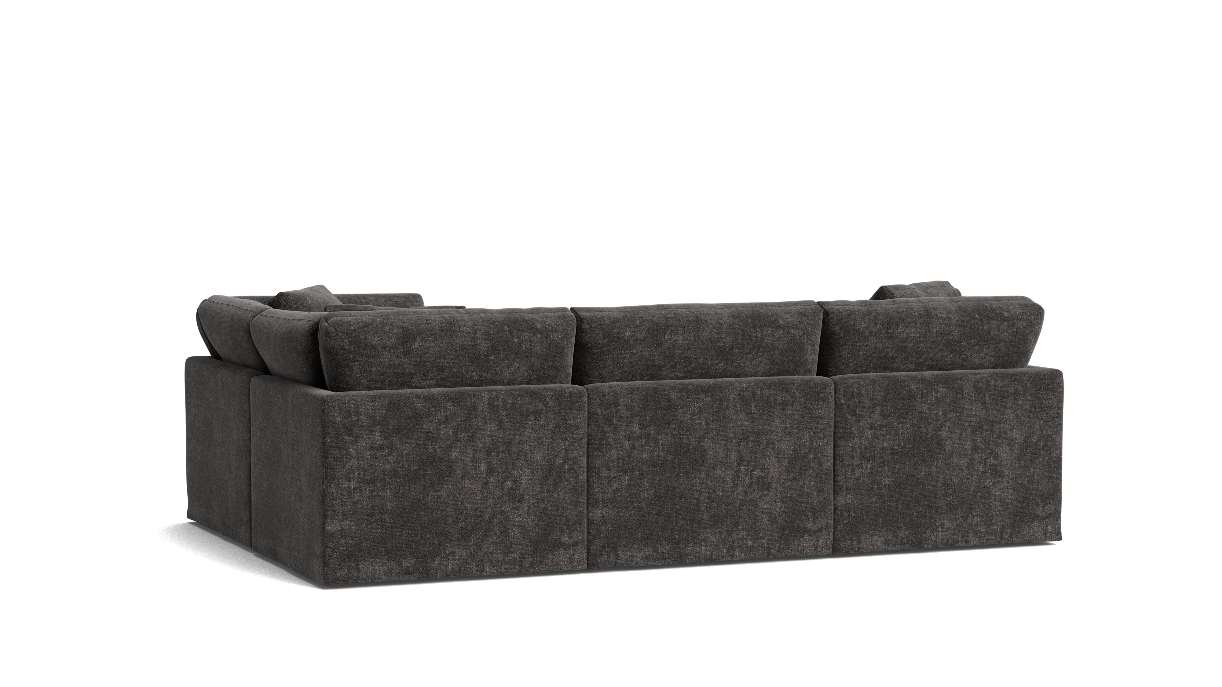 Get Together™ 4 - Piece Modular Sectional Closed, Standard, Truffle - Sundays CompanySEC-YJ-043-003
