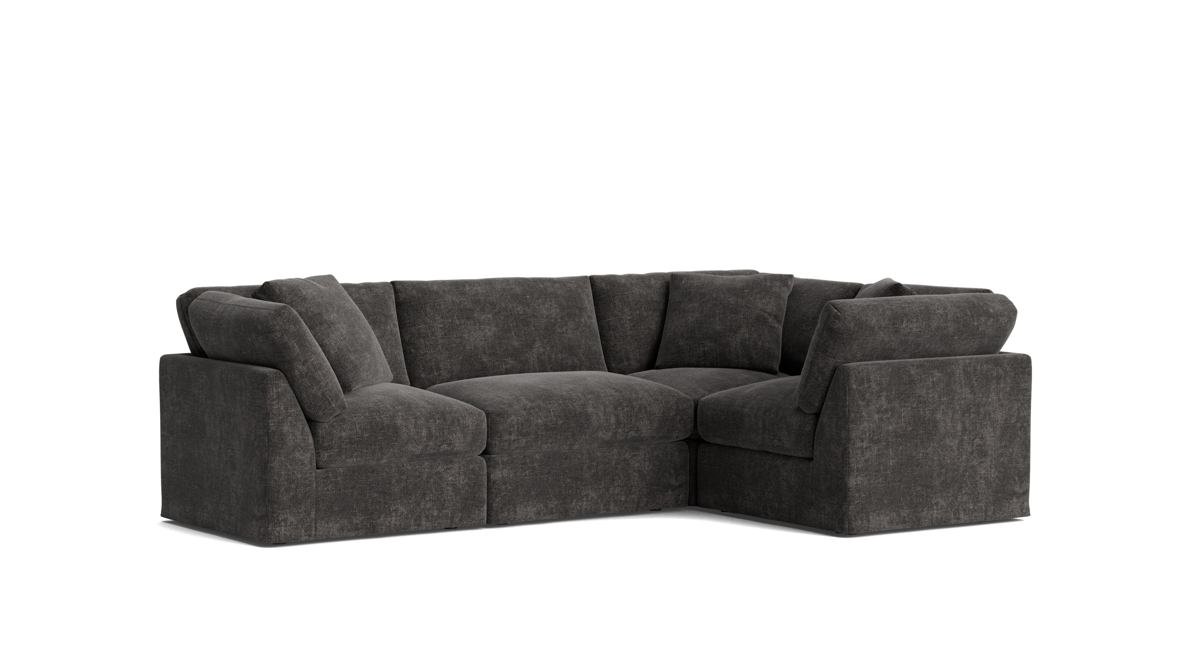 Get Together™ 4 - Piece Modular Sectional Closed, Standard, Truffle - Sundays CompanySEC-YJ-043-003