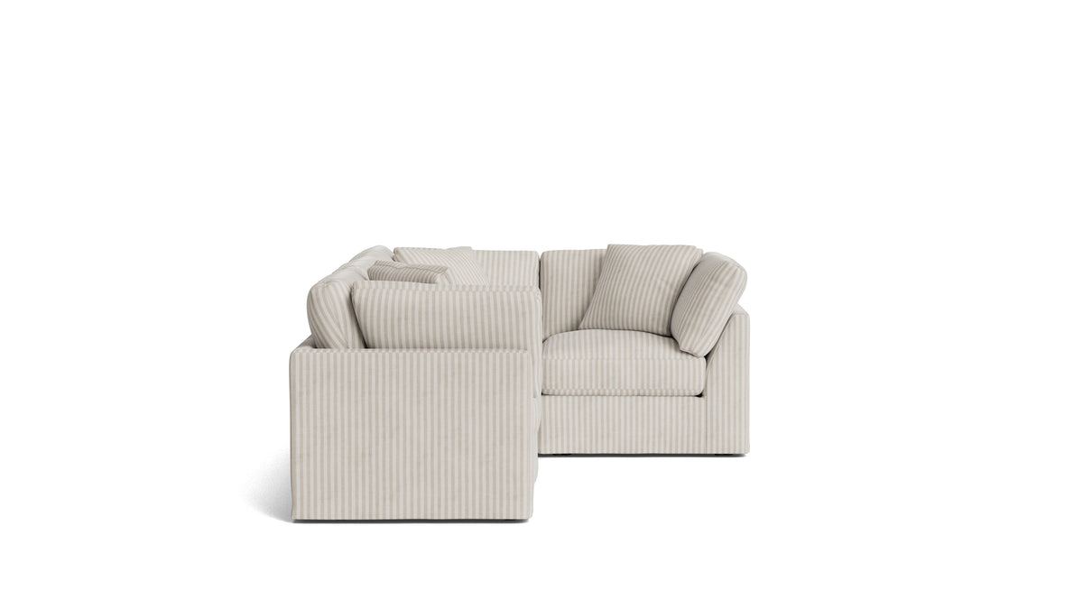 Get Together™ 4-Piece Modular Sectional Closed, Standard, Newport Stripe