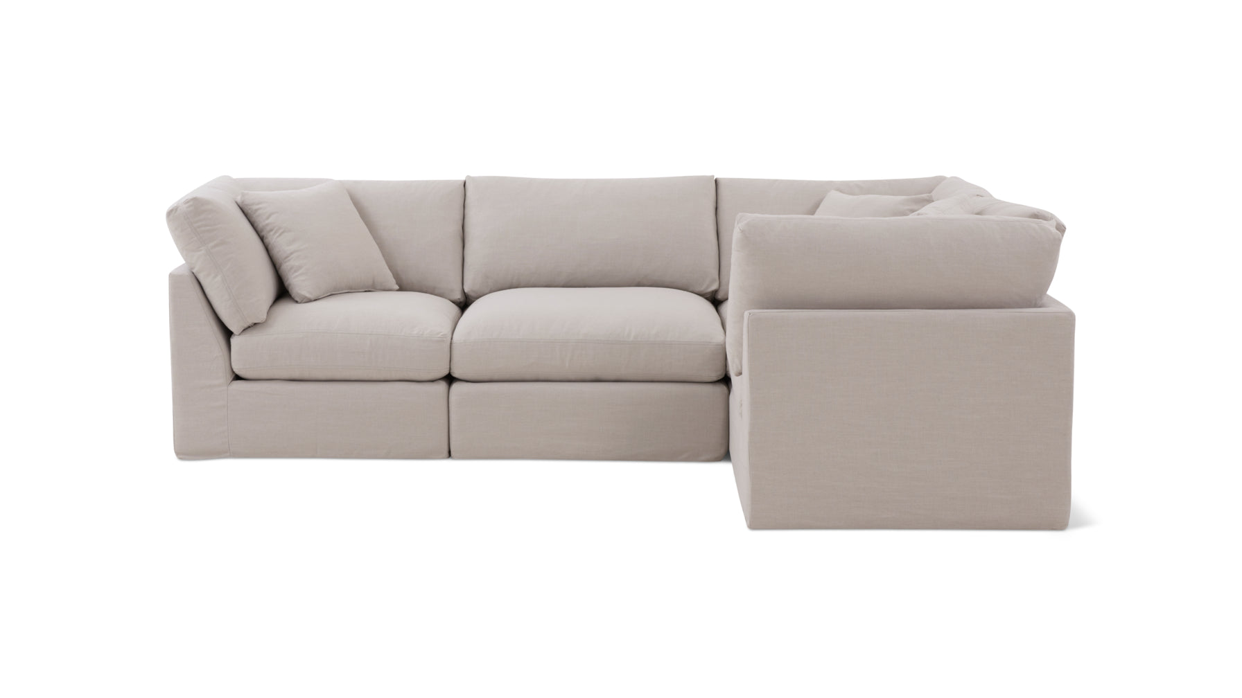 Get Together™ 4-Piece Modular Sectional Closed, Standard, Clay - Image 1