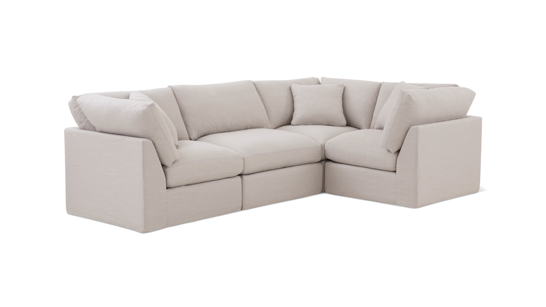 Get Together™ 4-Piece Modular Sectional Closed, Standard, Clay - Image 2