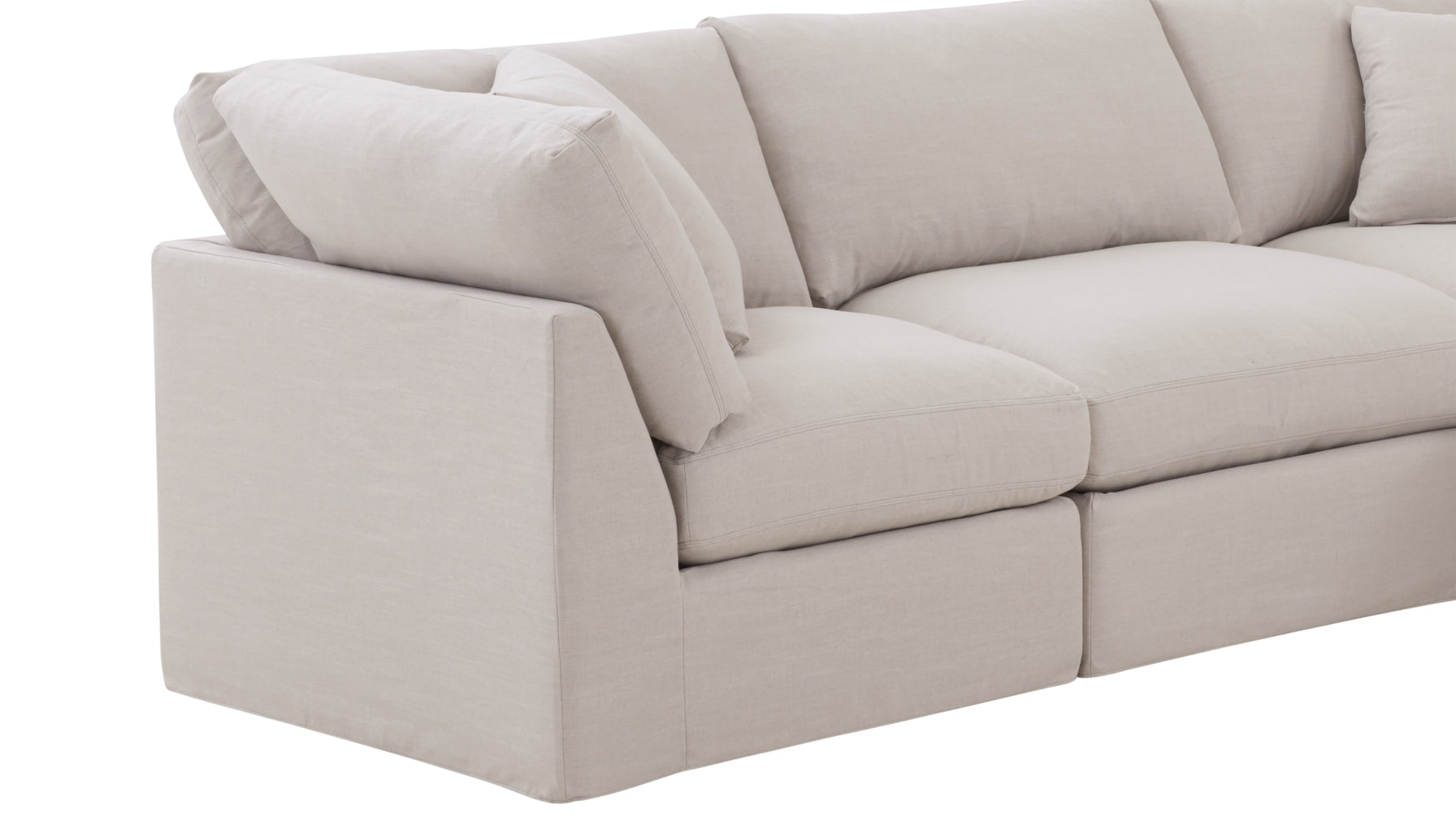 Get Together™ 4-Piece Modular Sectional Closed, Standard, Clay - Image 8