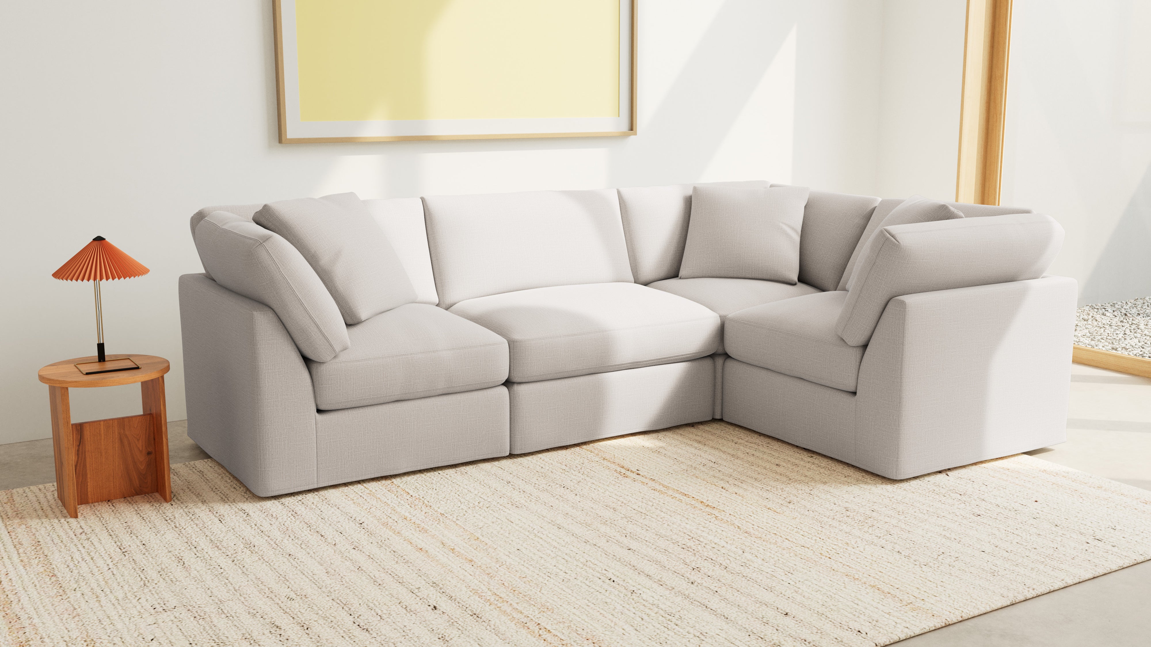 Get Together™ 4-Piece Modular Sectional Closed, Standard, Clay
