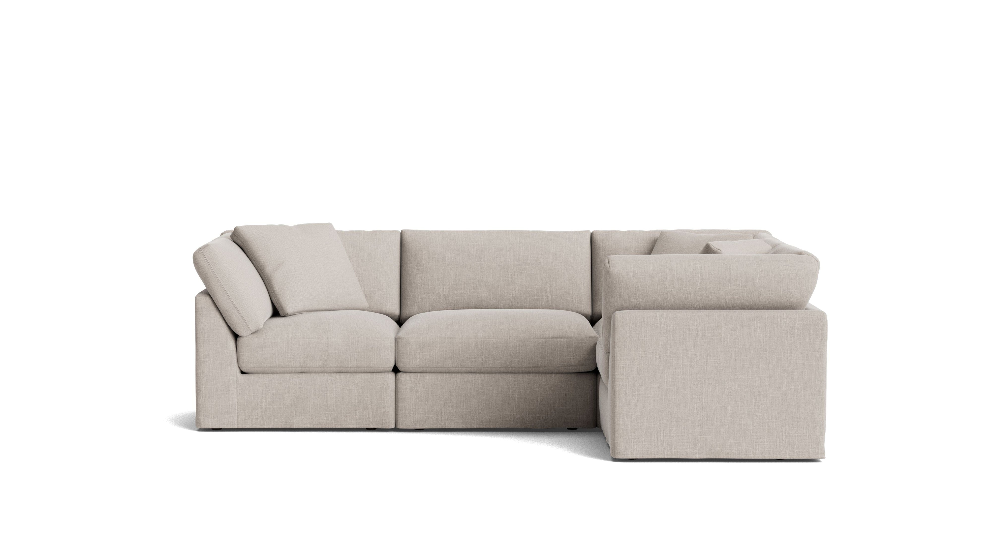 Get Together™ 4-Piece Modular Sectional Closed, Standard, Clay