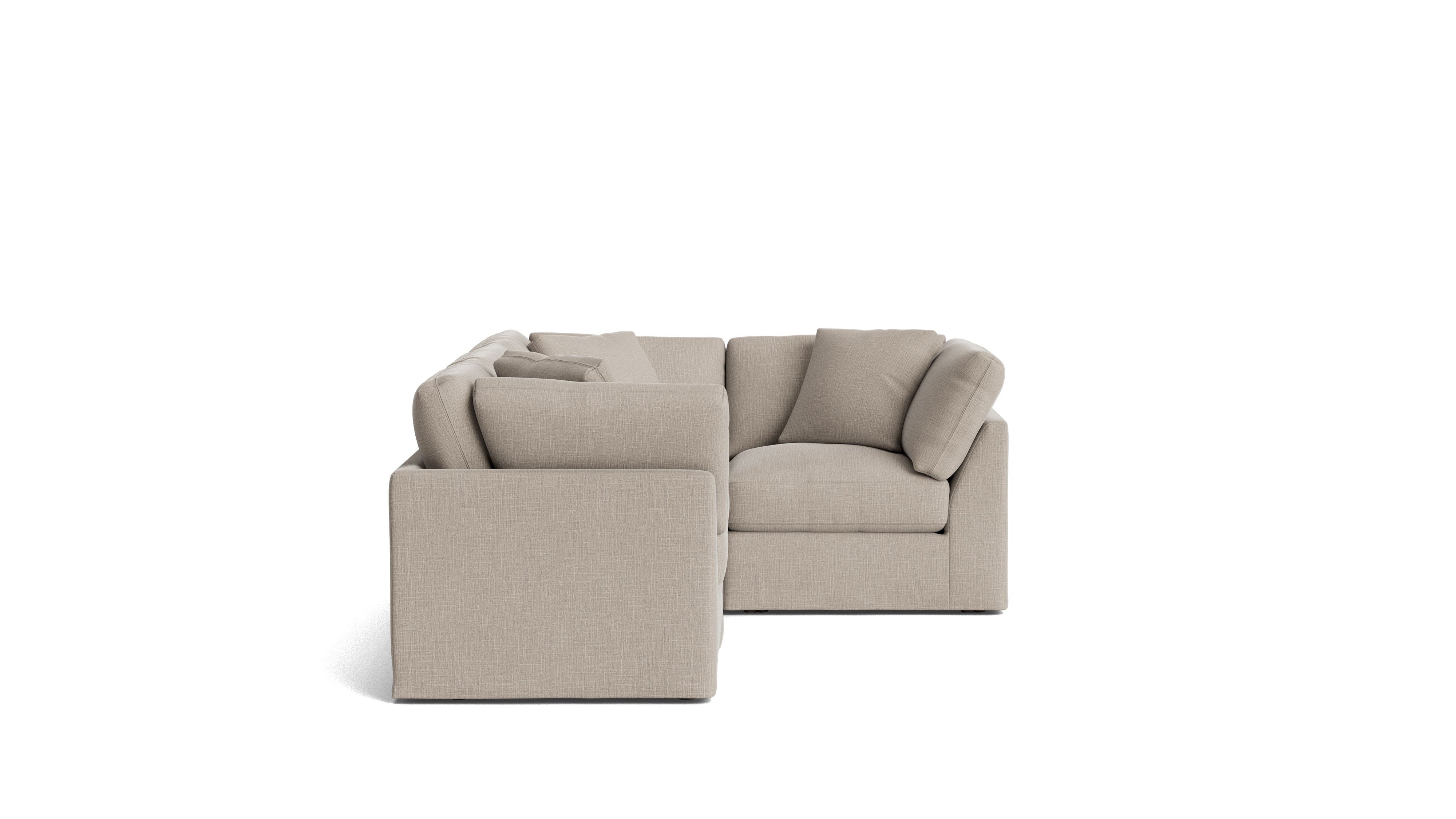 Get Together™ 4-Piece Modular Sectional Closed, Standard, Light Pebble