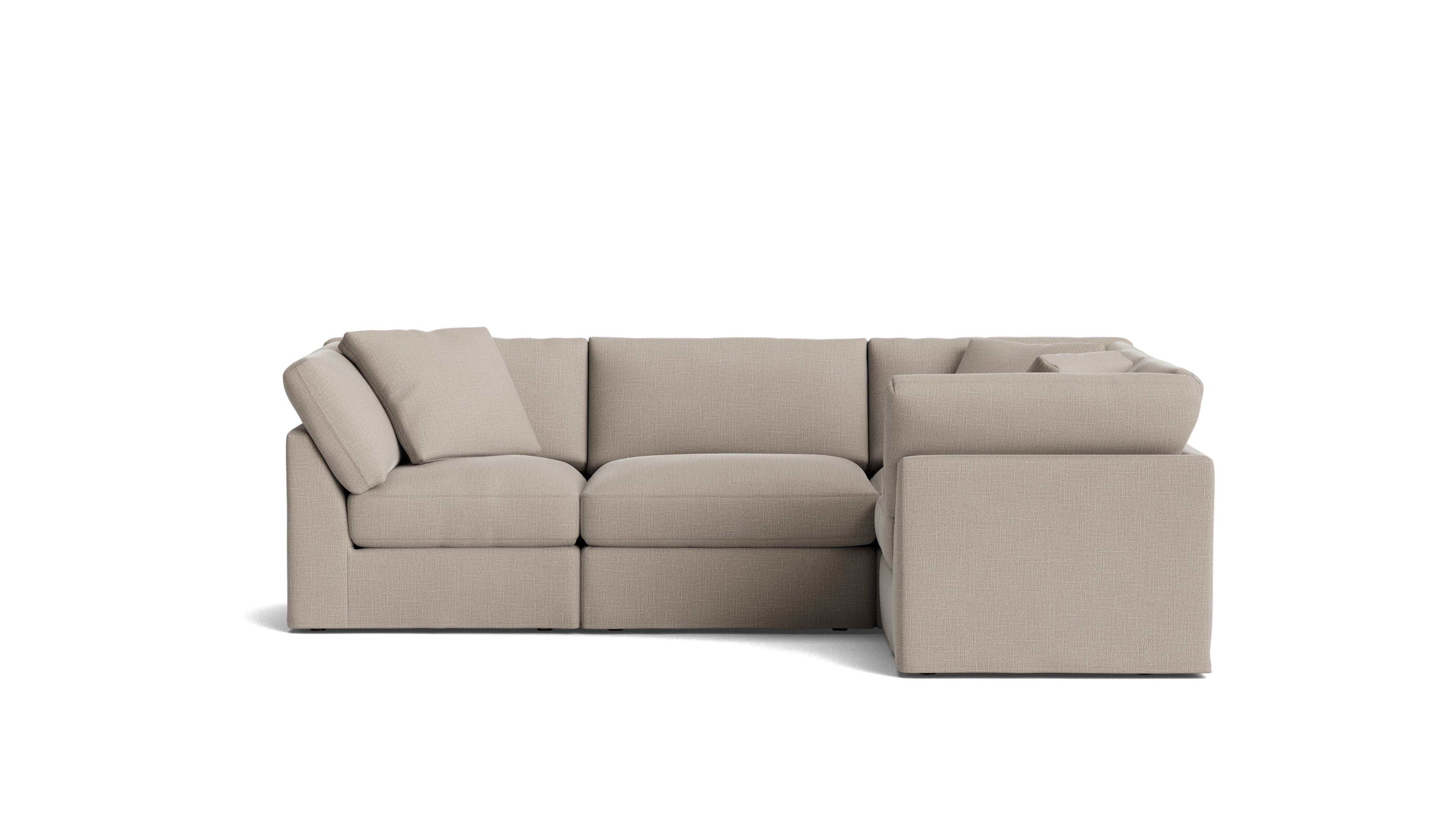 Get Together™ 4-Piece Modular Sectional Closed, Standard, Light Pebble